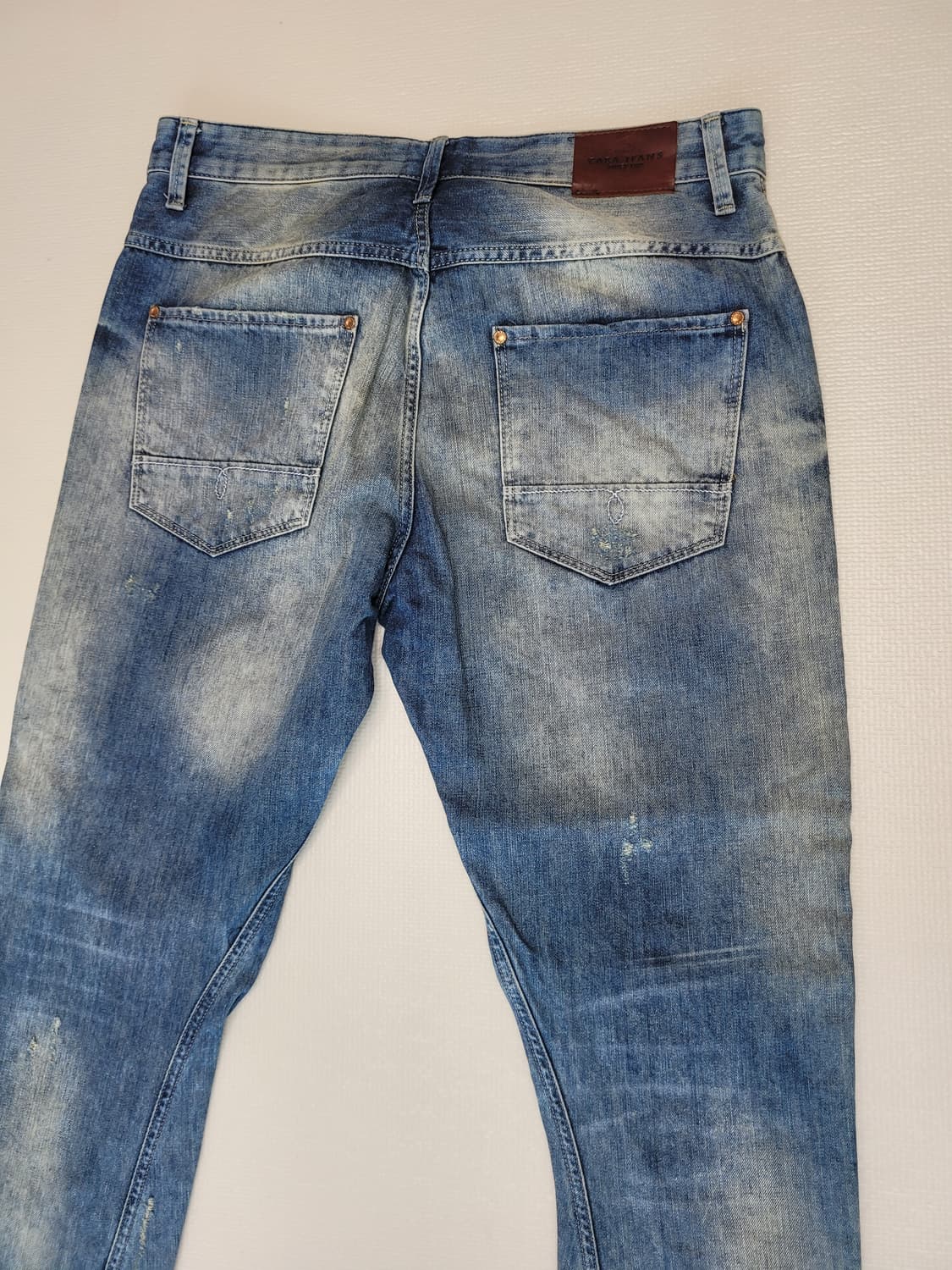 자라 ZARA 남자 빈티지 워싱 청바지 34 블루 상품이미지10