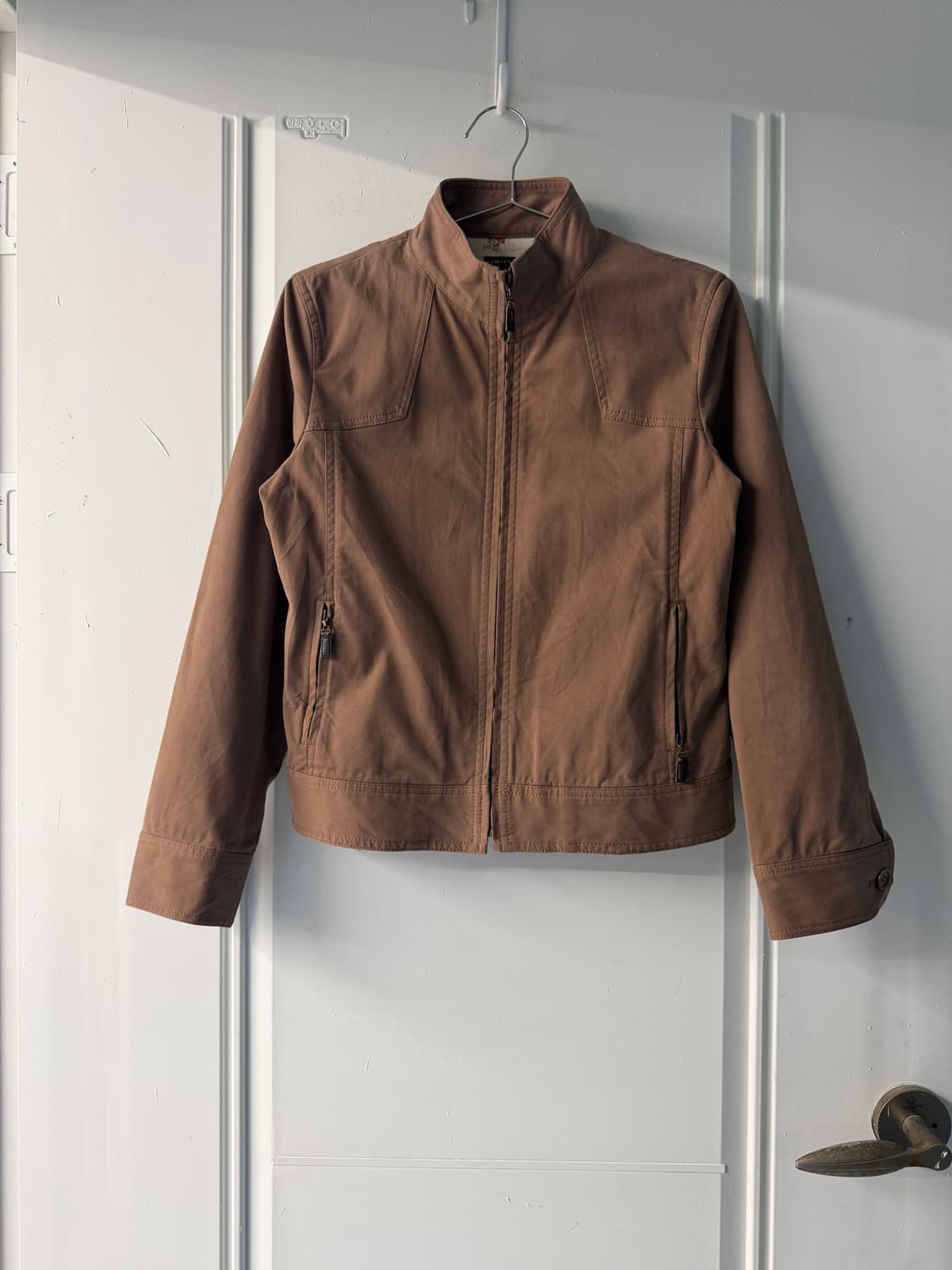 일본빈티지 브라운 바이커 블루종 자켓 상품이미지5