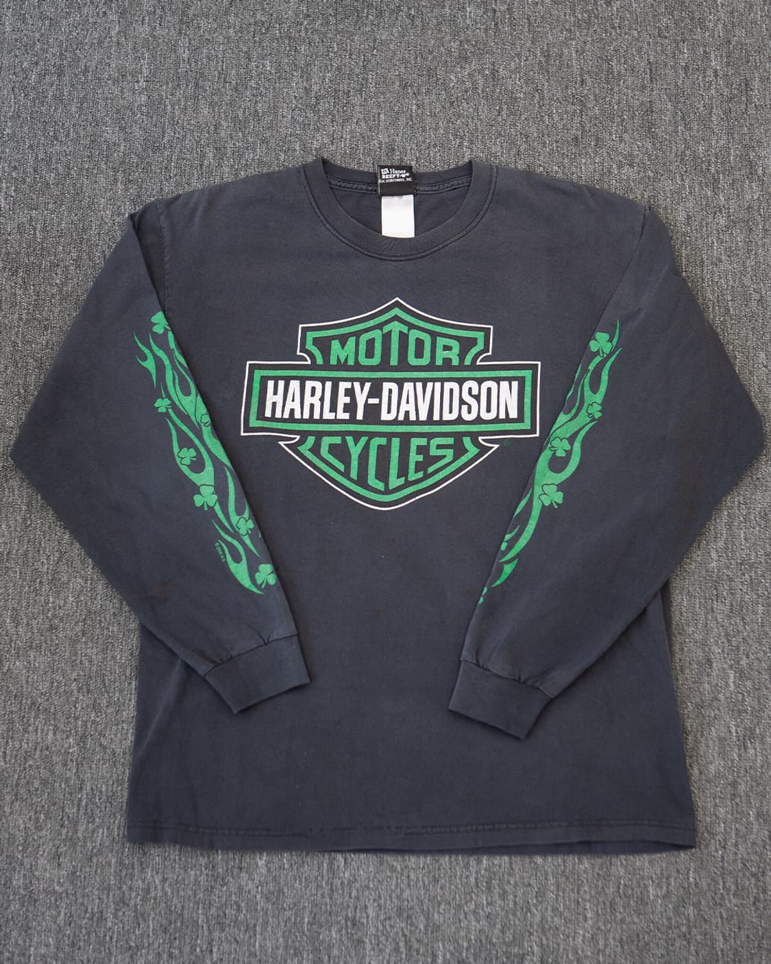 빈티지 할리데이비슨 불꽃 플레임 긴팔 티셔츠 상품이미지1