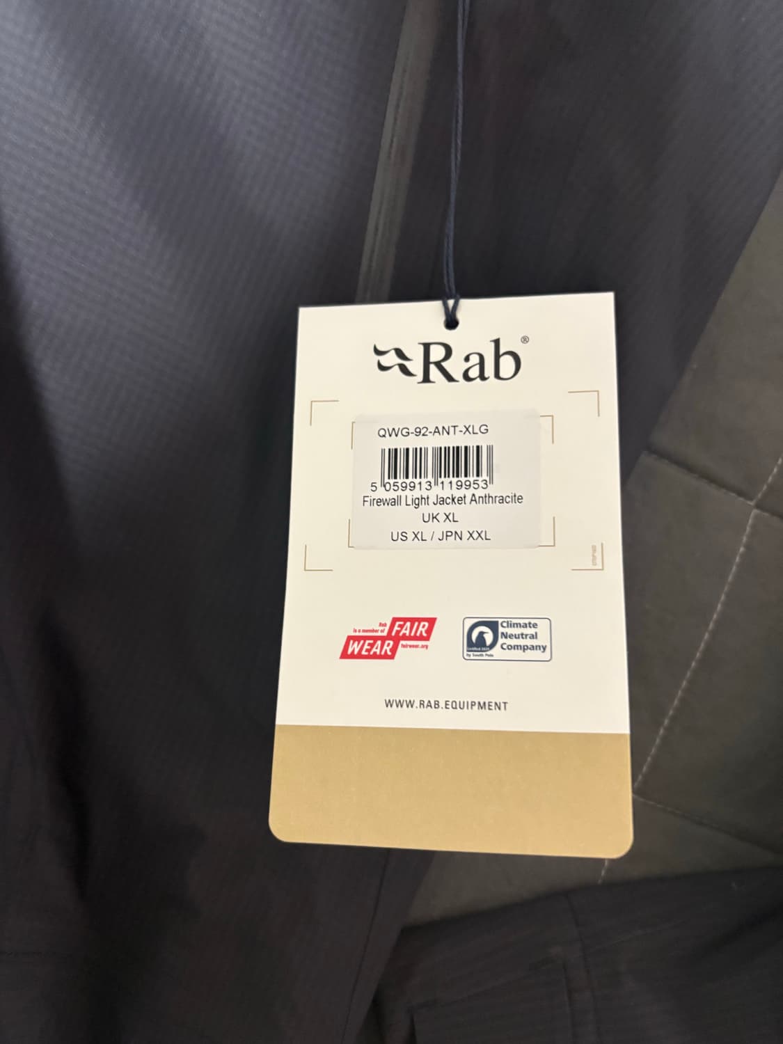 랩 Rab 파이어월 라이트 자켓 XL 상품이미지4