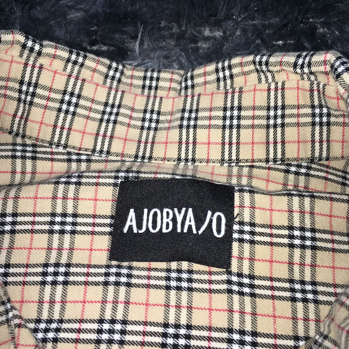 투티/0395 AJOBYAJO 오버핏 노바 체크 셔츠 패치 워크 패턴 상품이미지4