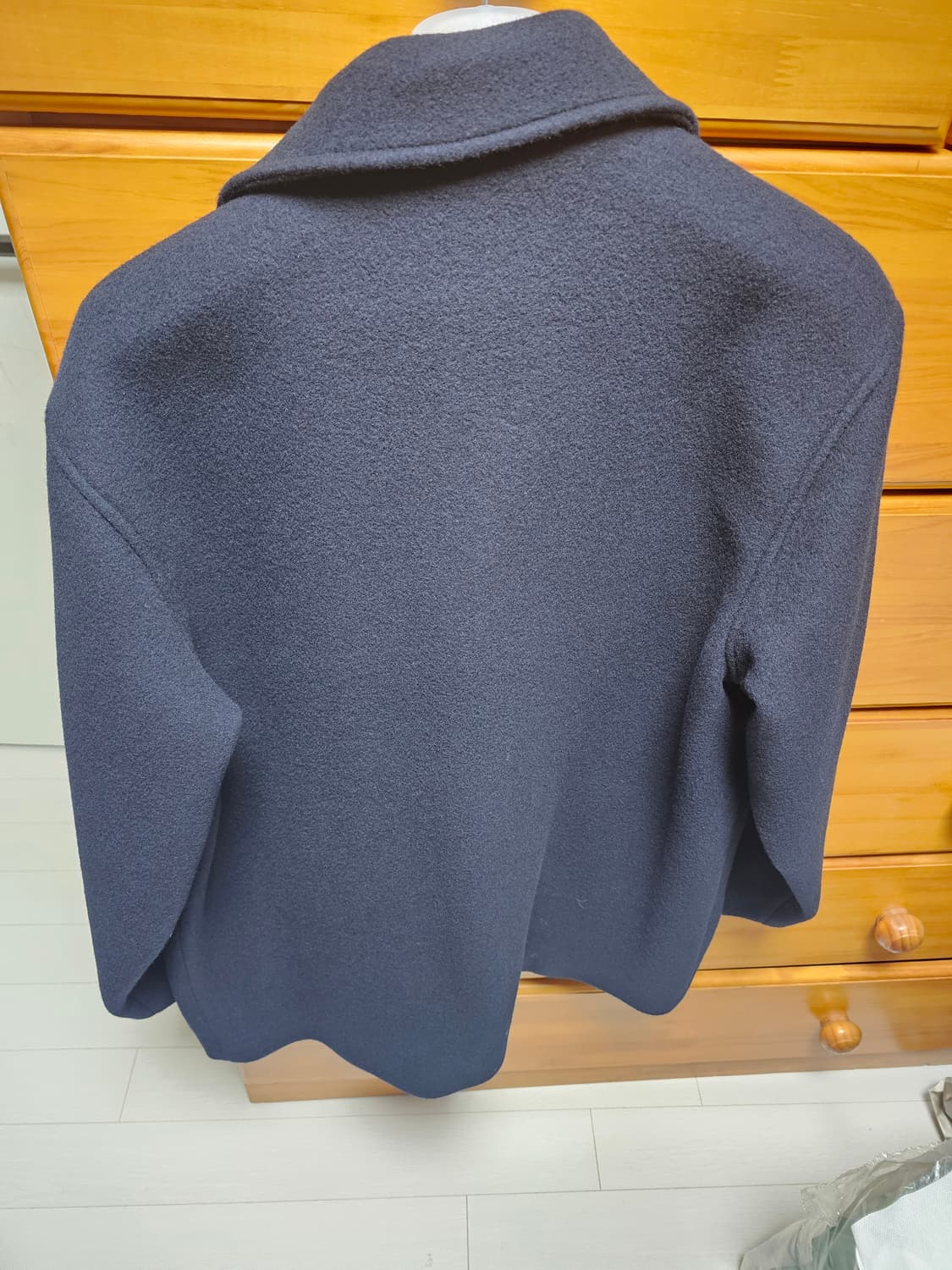 sew 스테디에브리웨어 울 하프 코트 네이비 3사이즈 상품이미지2