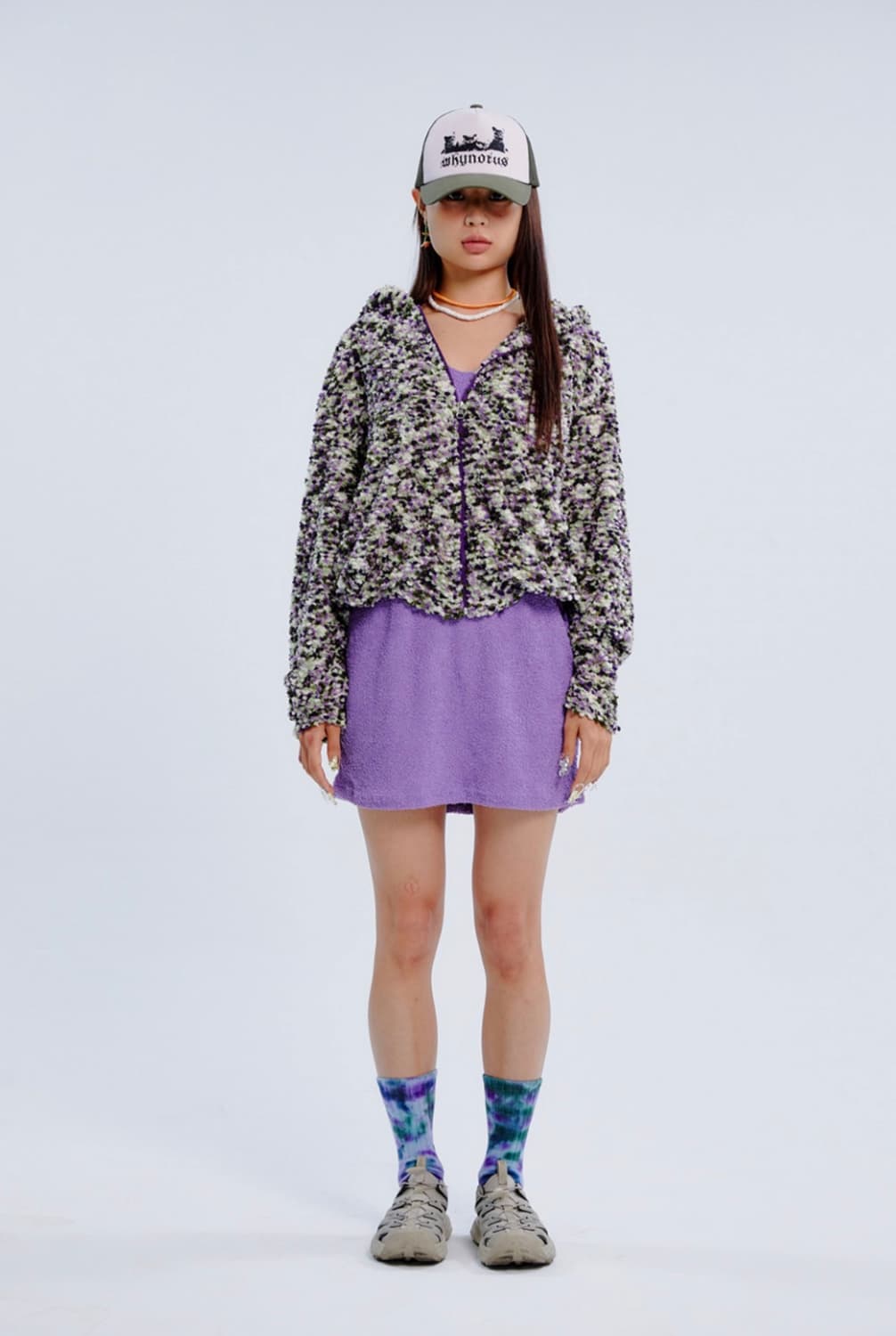 와이낫어스 부클 뽀글이 후드집업 자켓 상품이미지6