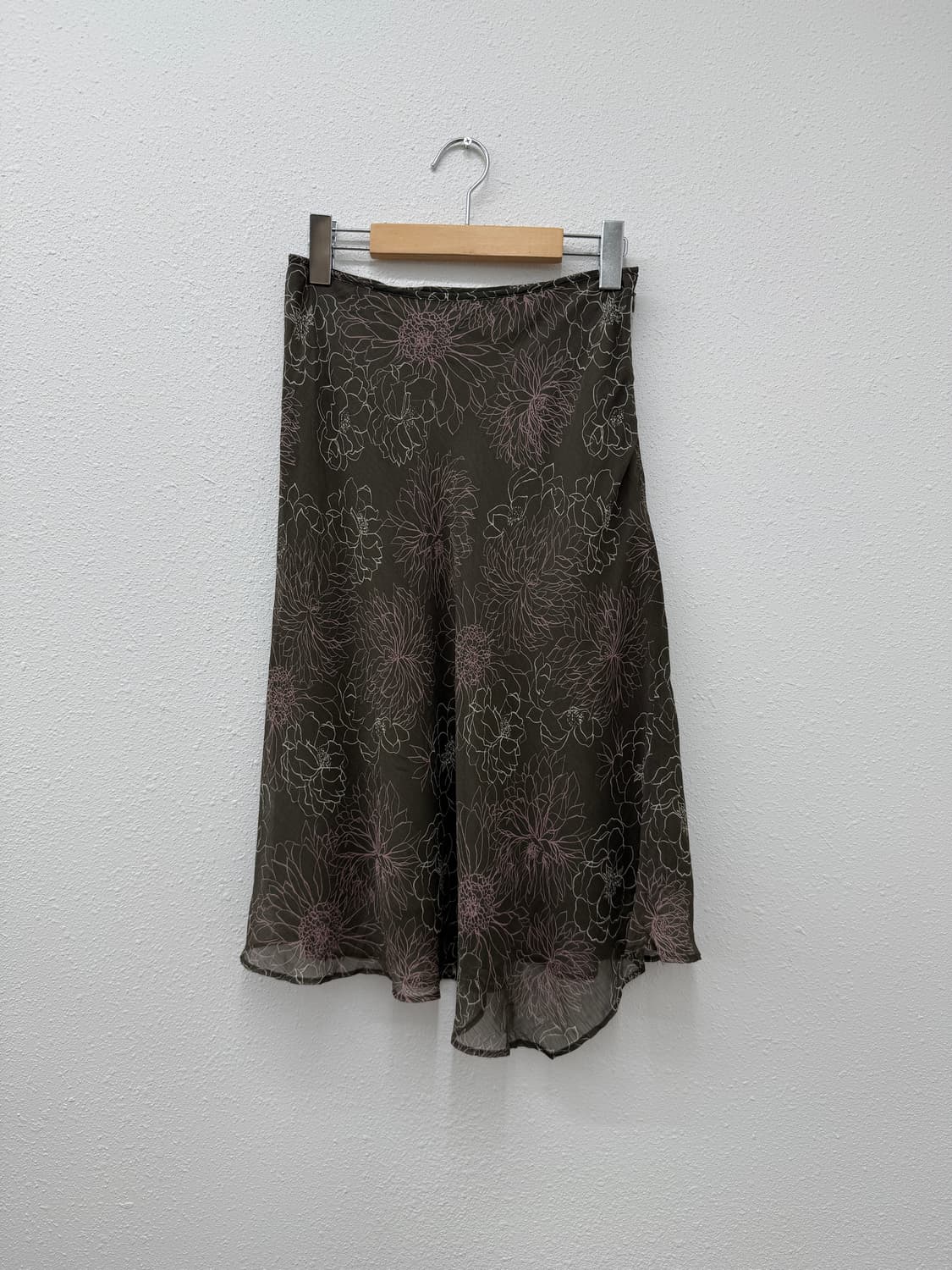 빈티지 ANAYI 브라운 플레어 미디 스커트 상품이미지1