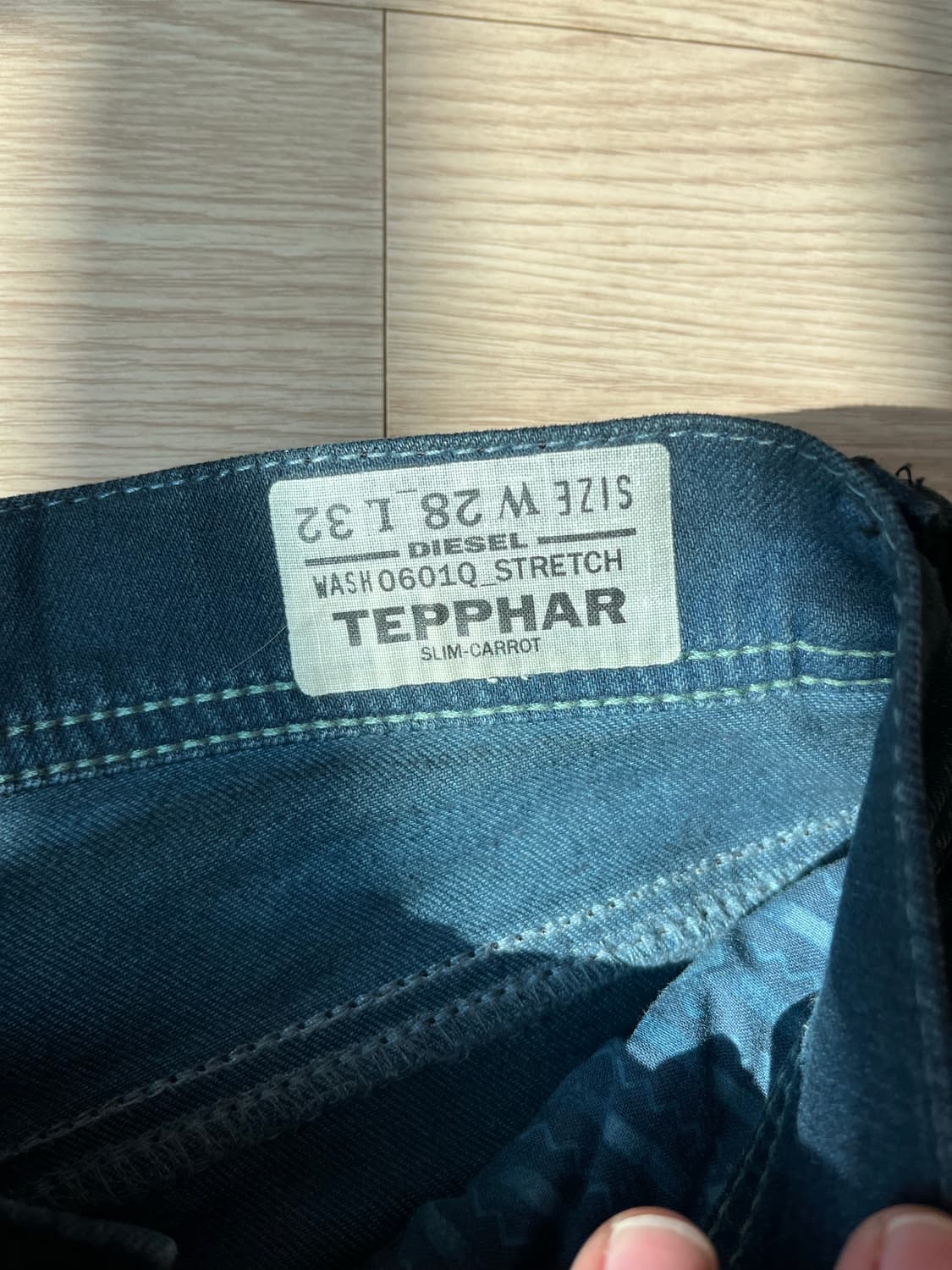 Diesel Tepphar 슬림 캐롯 청바지 W28 L32 상품이미지8