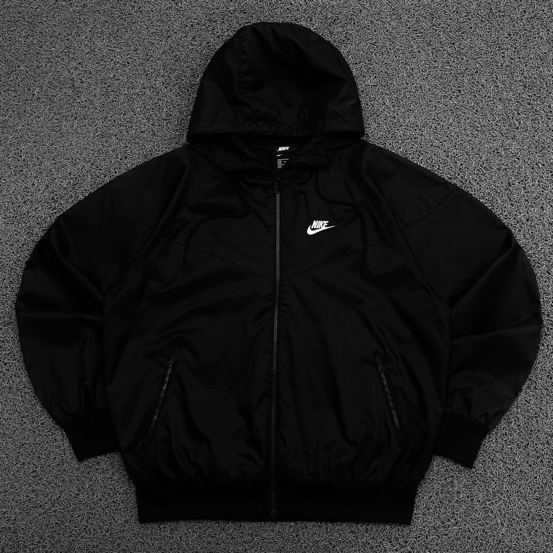 Nike 로고 블랙 우븐 윈드러너 자켓 상품이미지1