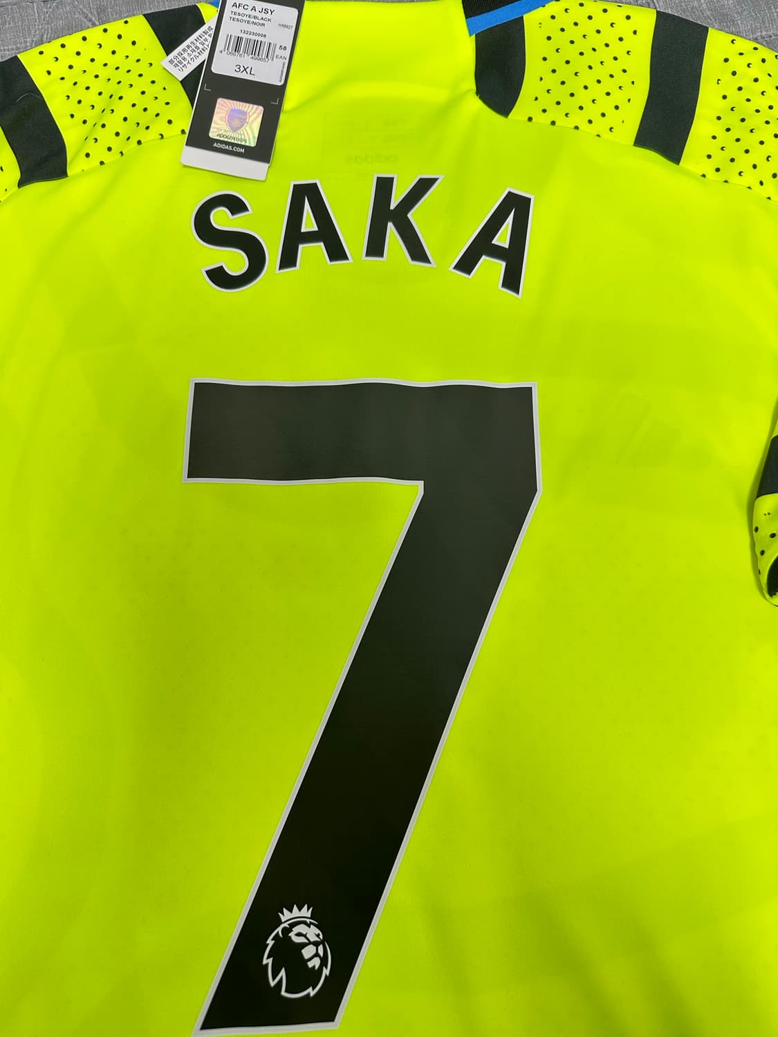 23-24 아스날 어웨이 유니폼 No.7 사카 3XL(115) 상품이미지3