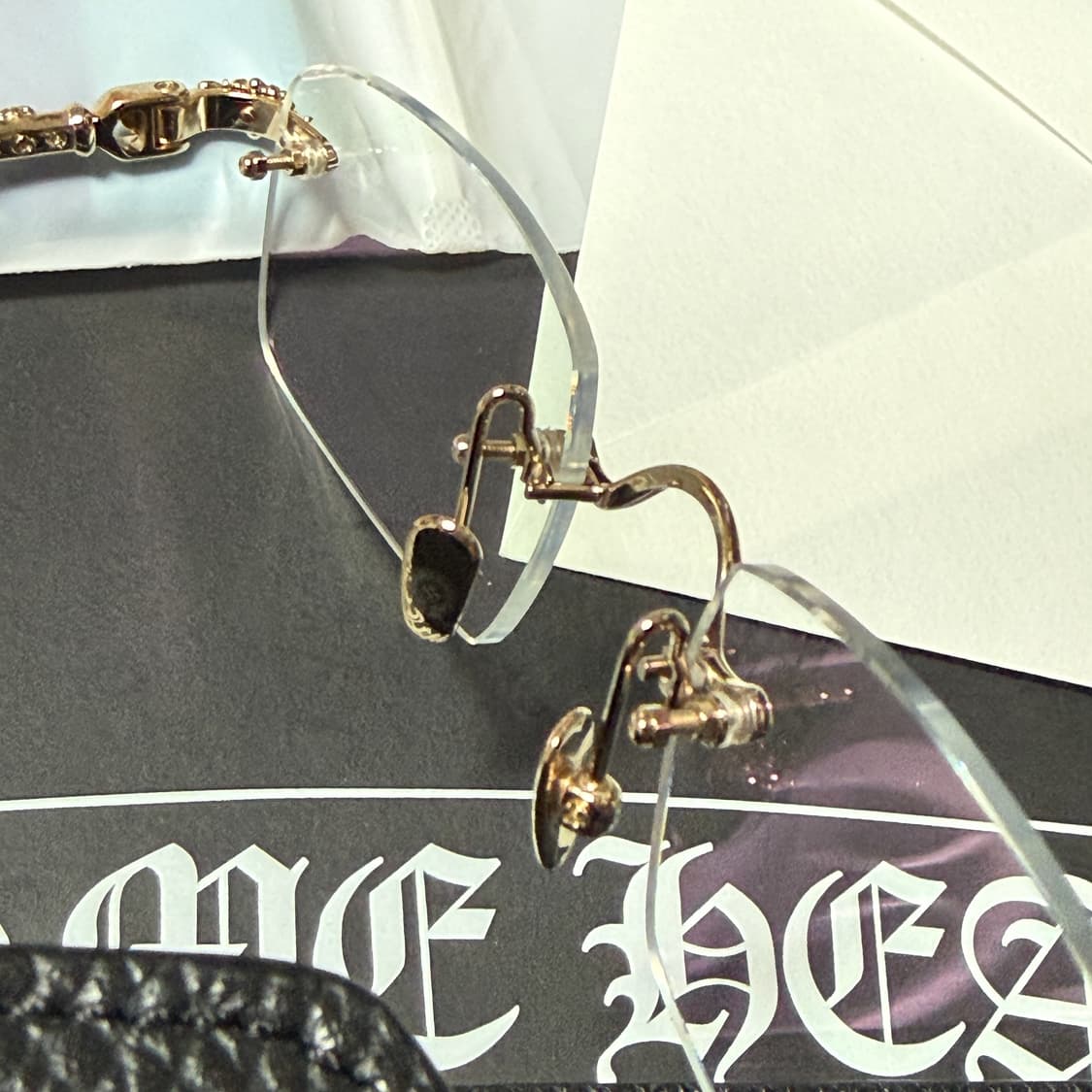 Chrome Hearts 크롬하츠 PILLS 3 18K 도금 안경 새상품 상품이미지7