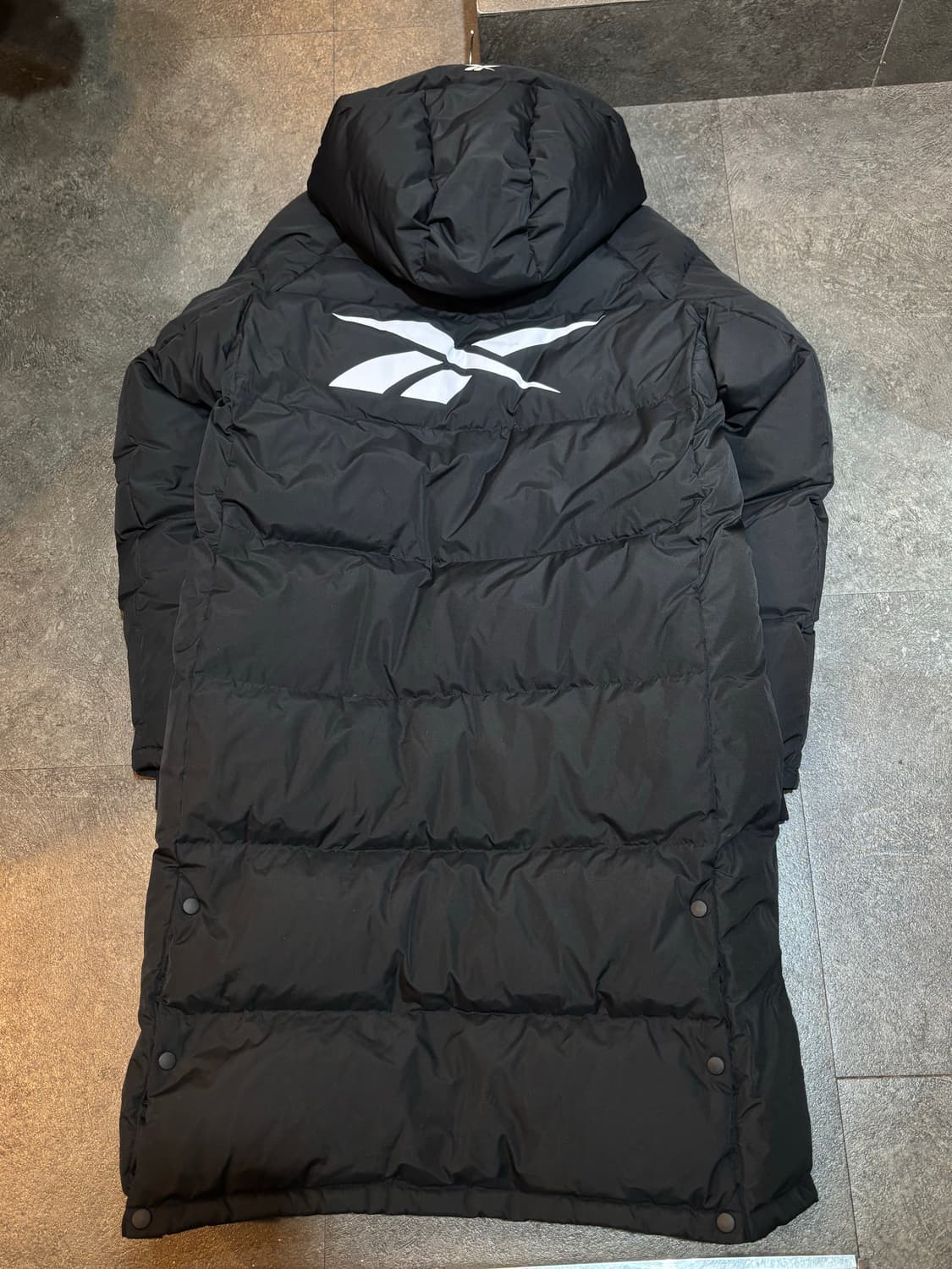 리복X커버낫 롱패딩 블랙 상품이미지3