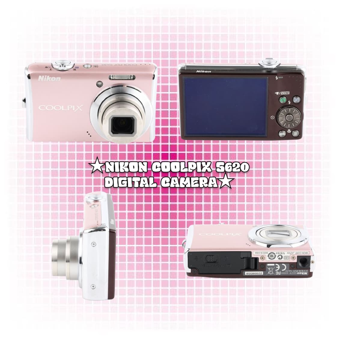 니콘 쿨픽스 s620 빈티지 레트로 디카 핑크 상품이미지1
