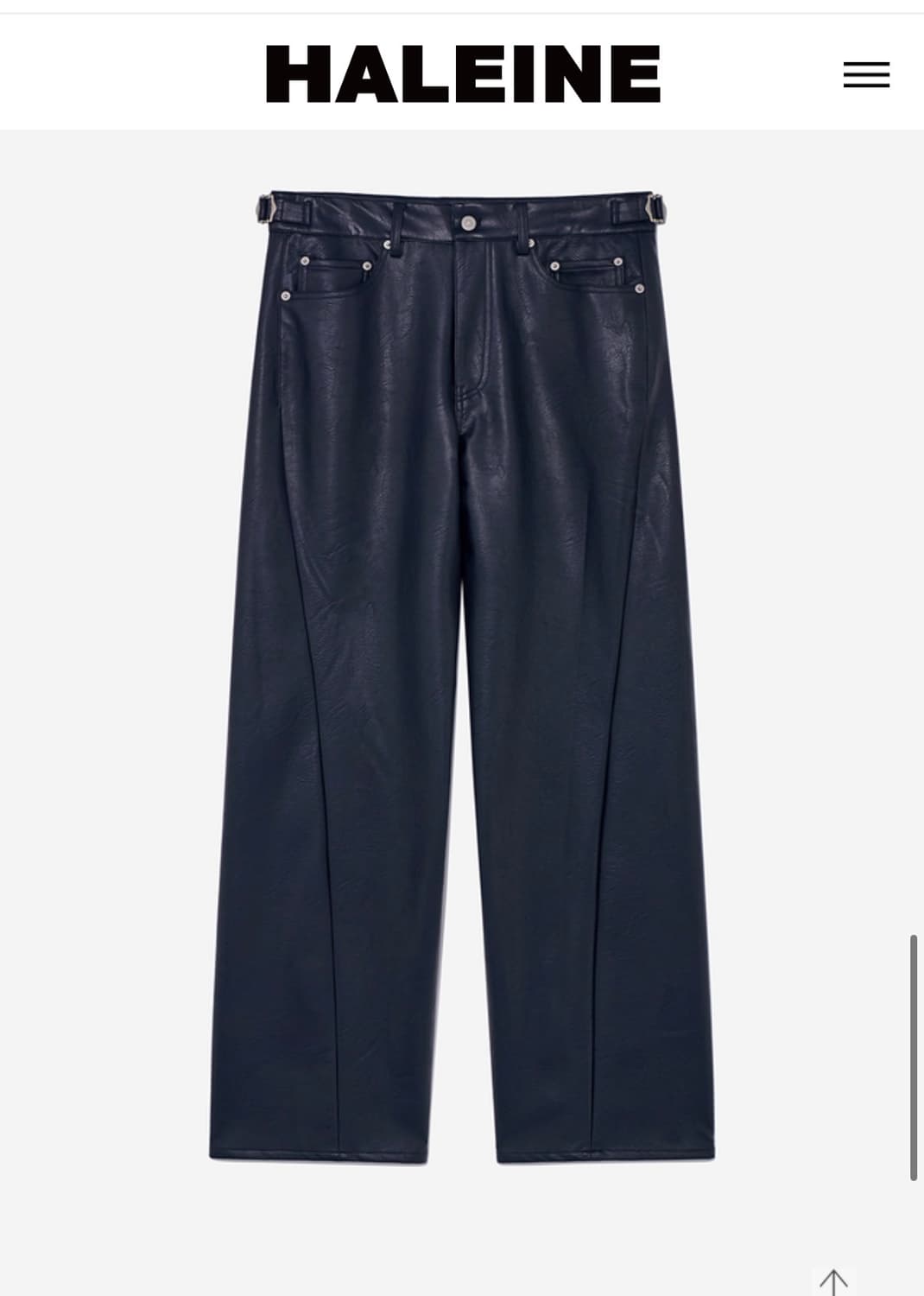 [2]알렌느 폭스 레더 팬츠  상품이미지1