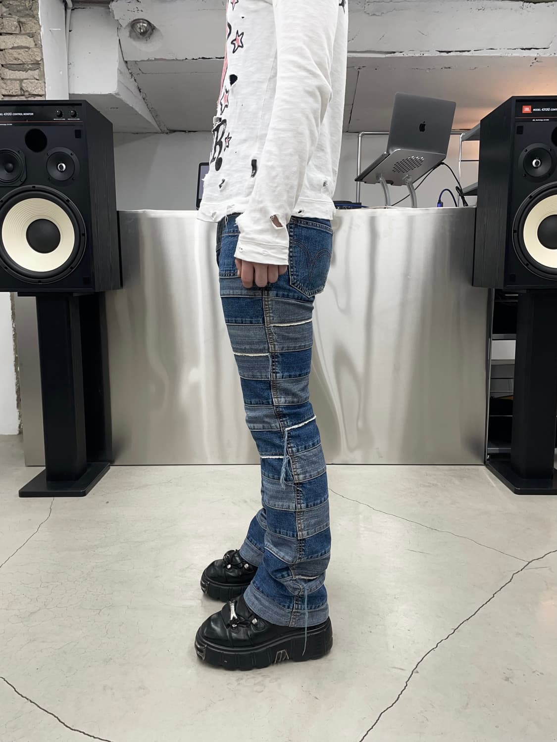 히스테릭 글래머 킨키 플레어 팬츠 상품이미지3