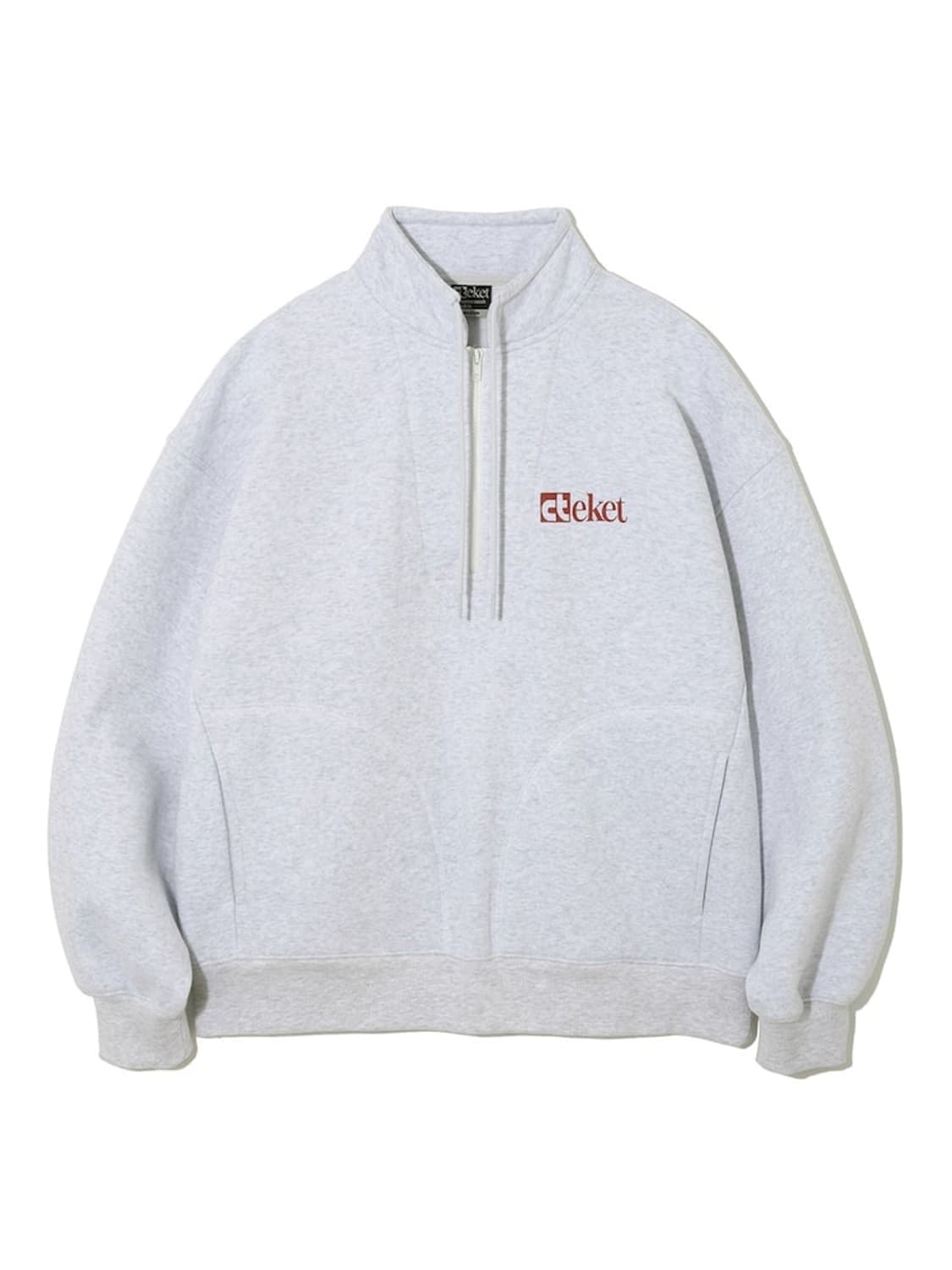 [M] 테켓 플랜 하프 집업 스웨트셔츠 멜란지그레이 상품이미지4