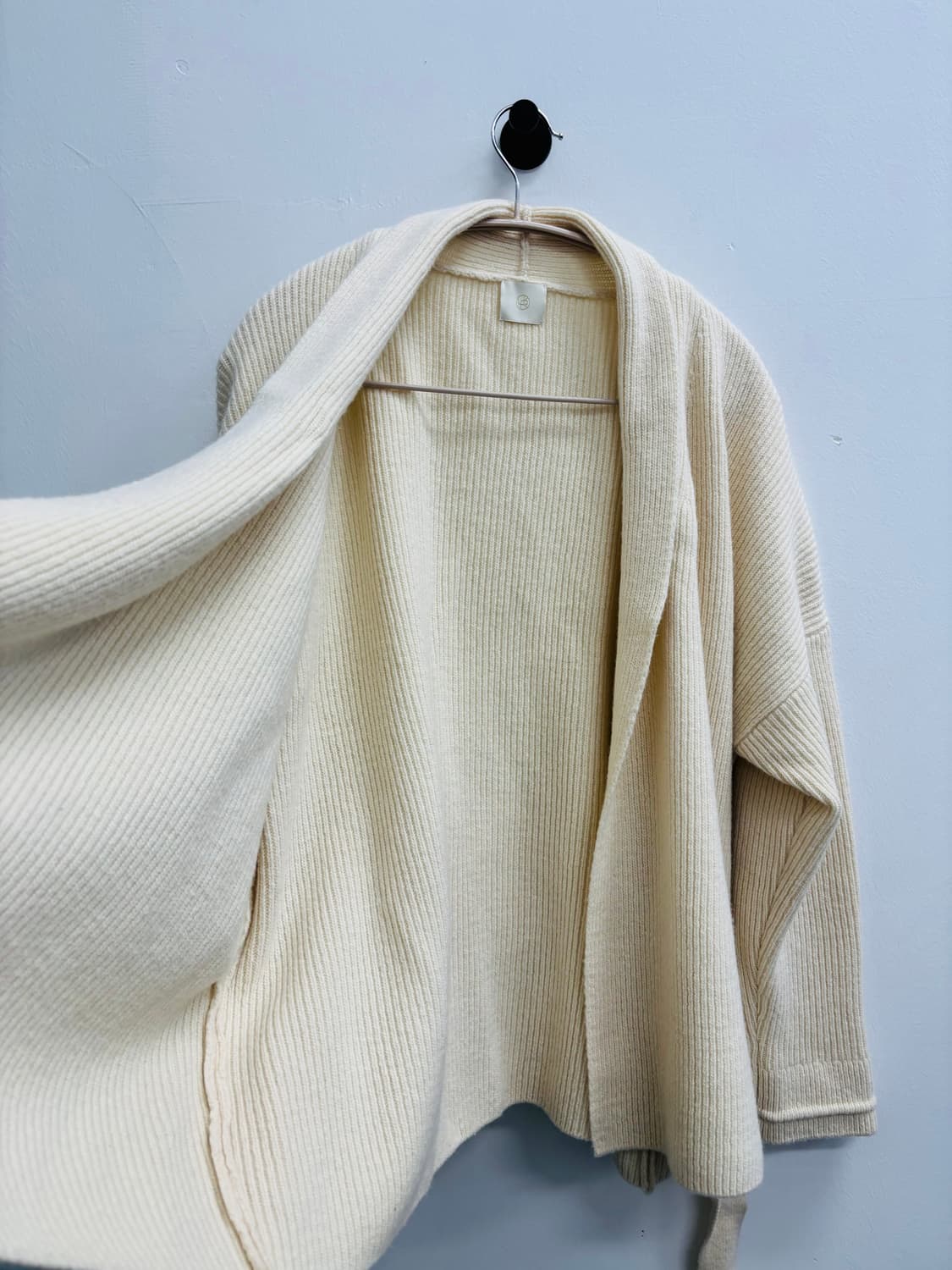 UMER(유메르) 프리미엄 울 & 캐시미어 리브드 로브 가디건 상품이미지3