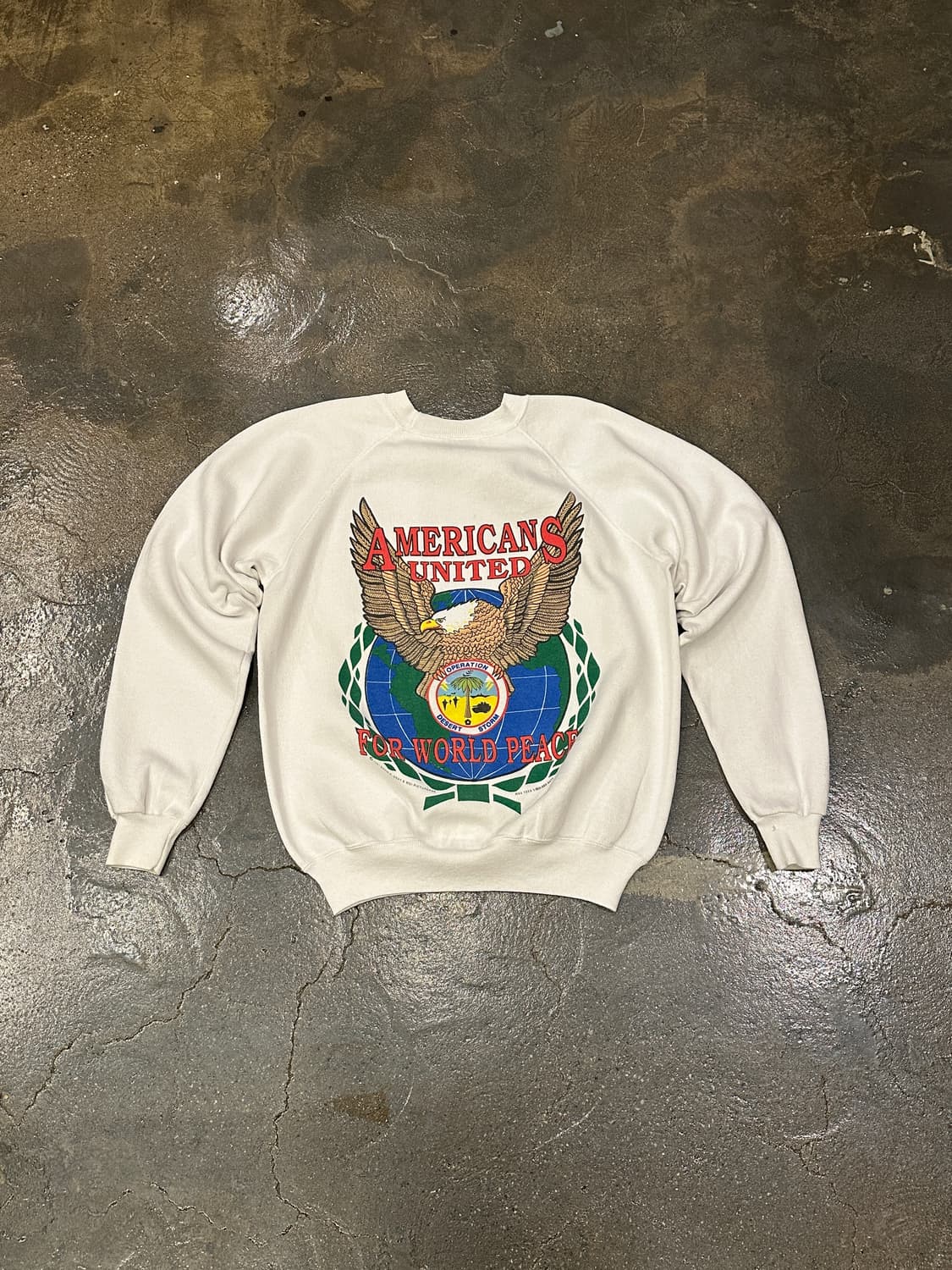 90s Hanes USA 헤인즈 걸프전 스웻셔츠 맨투맨 L 상품이미지2