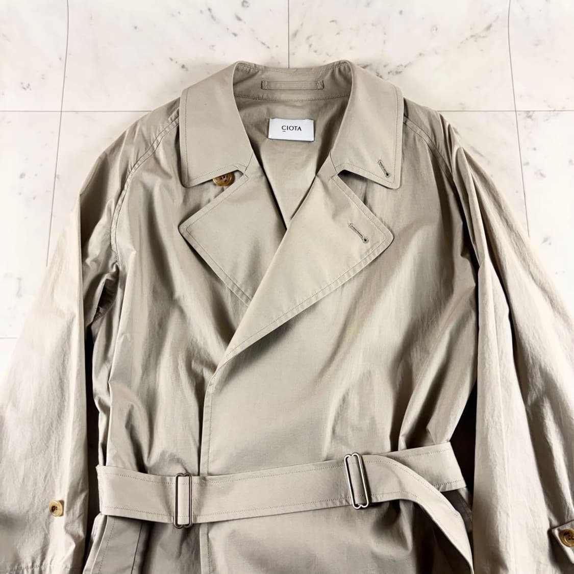 시오타 수빈코튼 타입라이터 타이로켄 코트 상품이미지5