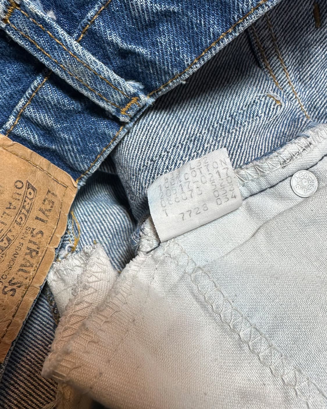 80s 리바이스517 오렌지탭 부츠컷 데님 팬츠 38x32 상품이미지10