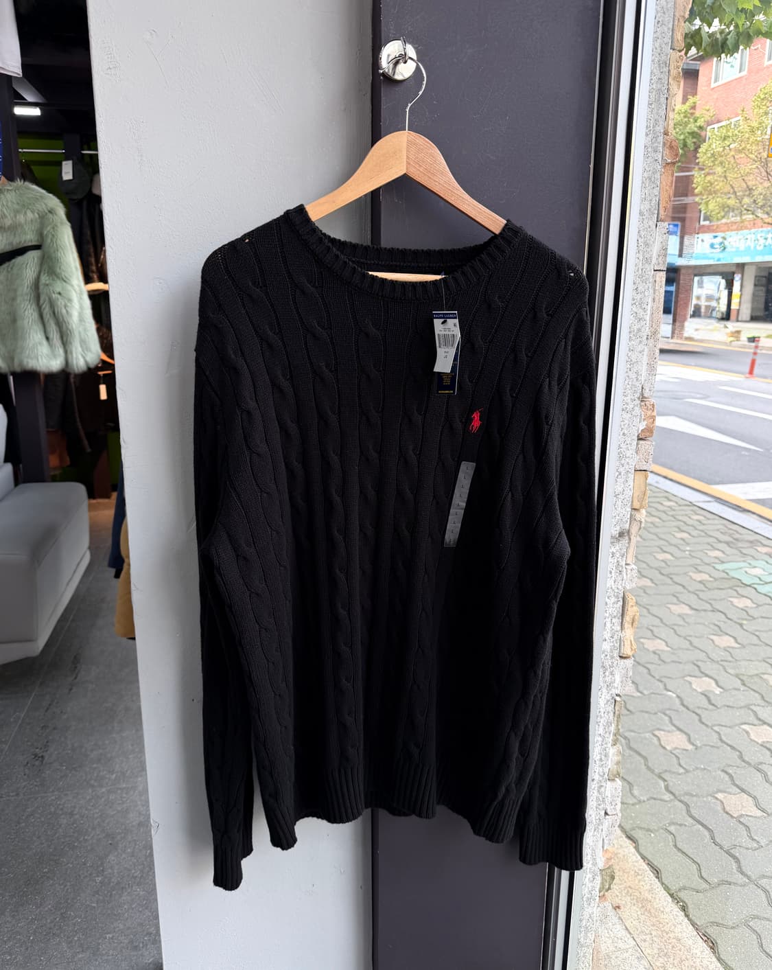 L/ 폴로랄프로렌 포니 꽈배기 니트 (새상품) 상품이미지3