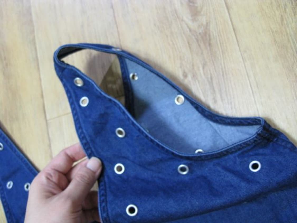 풀앤베어(PULL&BEAR) 펀칭 데님티 55 새상품 상품이미지3