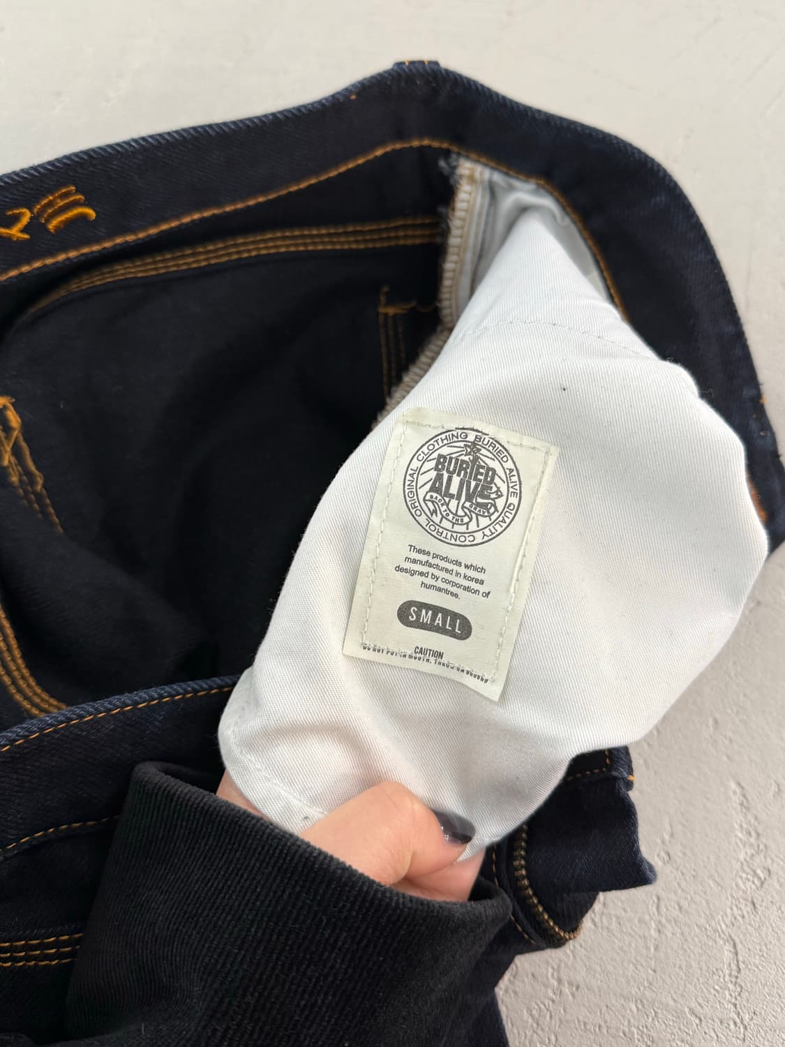 BURIED ALIVE 베리드 얼라이브 데님 팬츠 S 상품이미지6
