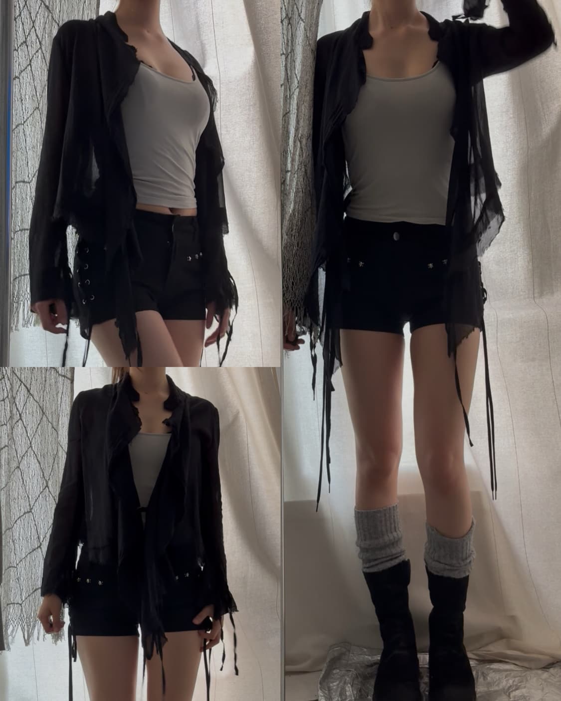 42 gothic grunge blouse/cardigan 상품이미지1