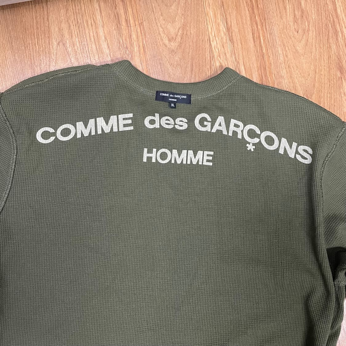 꼼데가르송 리버시블 와플 롱슬리브 XL 새상품 상품이미지1