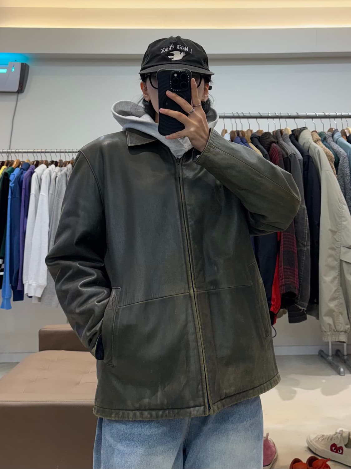 입생로랑 리버시블 가죽자켓 상품이미지6