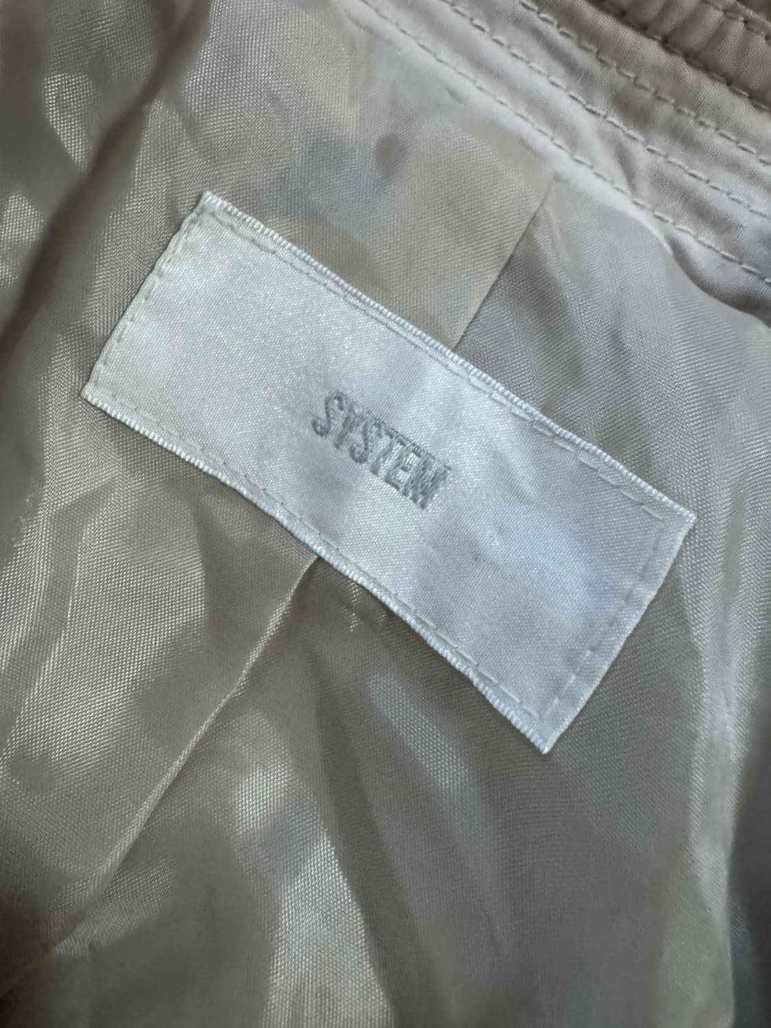 여성 한섬 시스템 벨티드 트렌치 코트 44 연한 베이지 상품이미지3