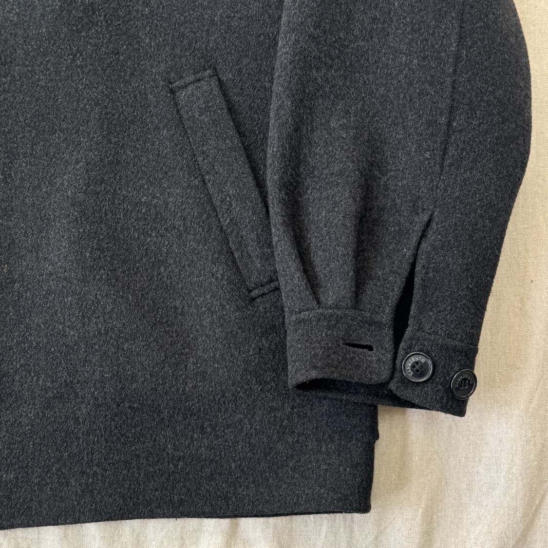 버버리 빈티지 캐시미어100% 집업 자켓 L 상품이미지4
