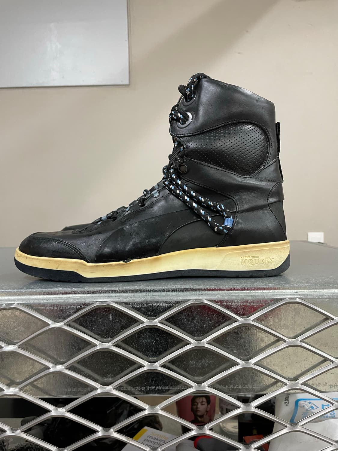 푸마 X 알렉산더 맥퀸 하이탑 블랙 us9 (gr-4178) 상품이미지1