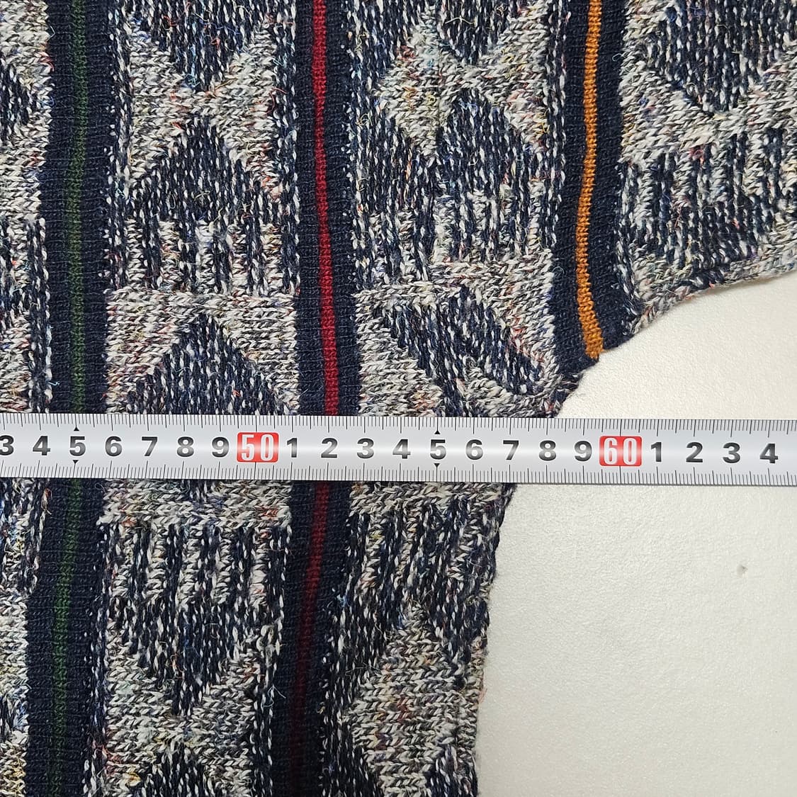 XL) FANGO 이태리 빈티지 에스닉 패턴 니트 쿠지맛 상품이미지6