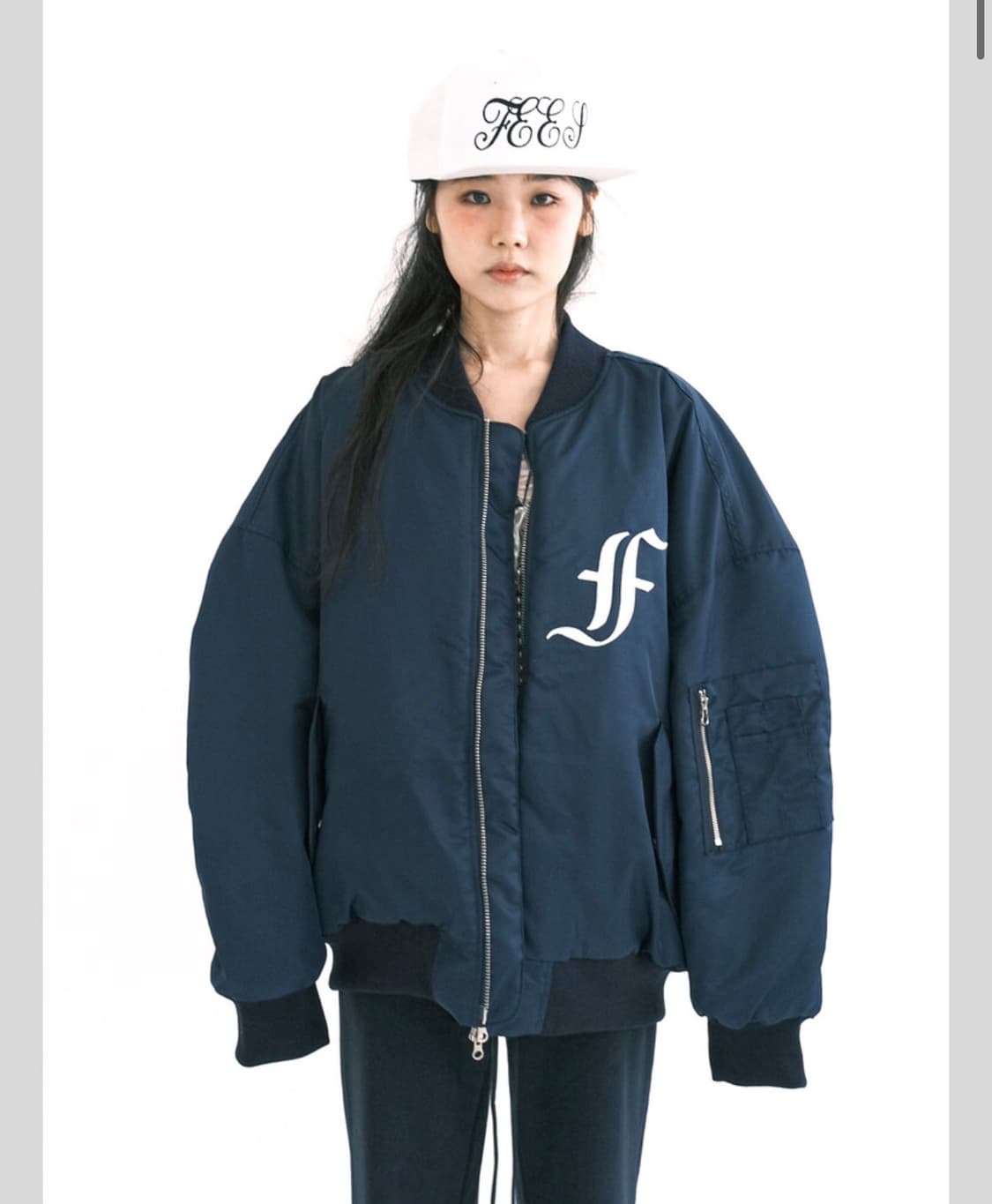 샵페어리 봄버 네이비 상품이미지1