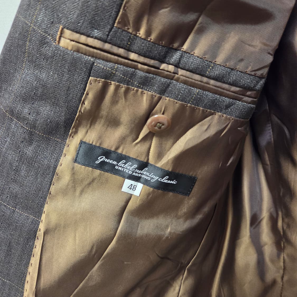 United Arrows 그린라벨 릴렉싱 블레이저 정장 자켓 L(100) 상품이미지6