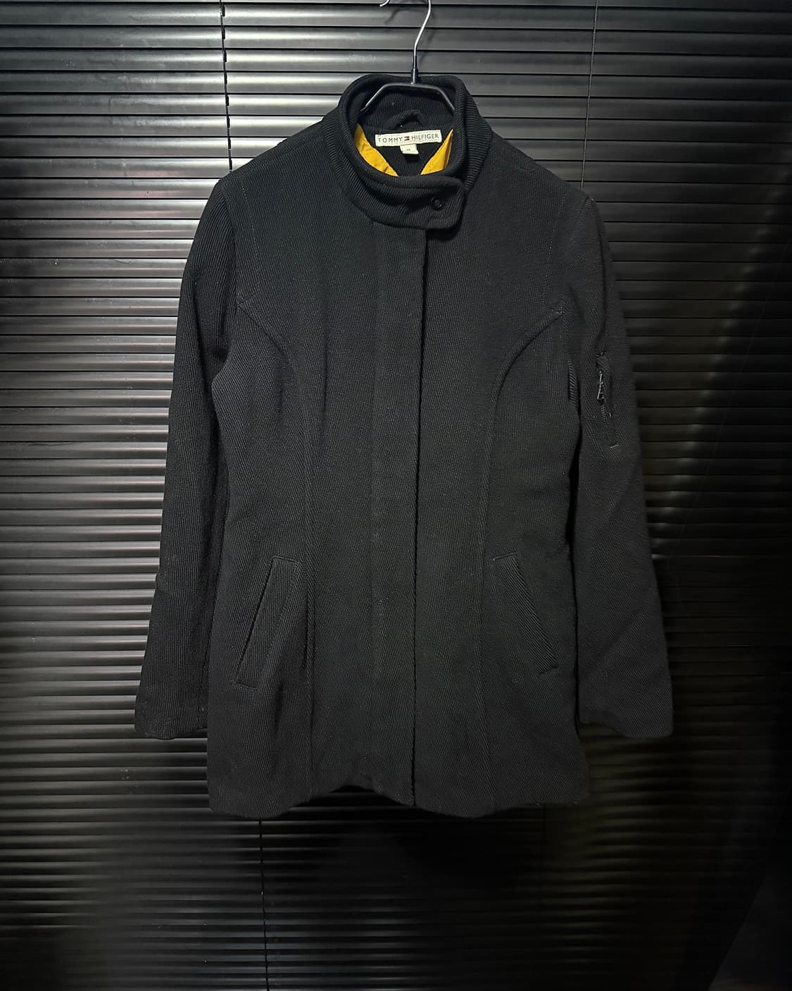 타미 힐피거 골덴 코듀로이 집업 숏 코트 누빔 하이넥 차이나 카라 펑크  상품이미지3