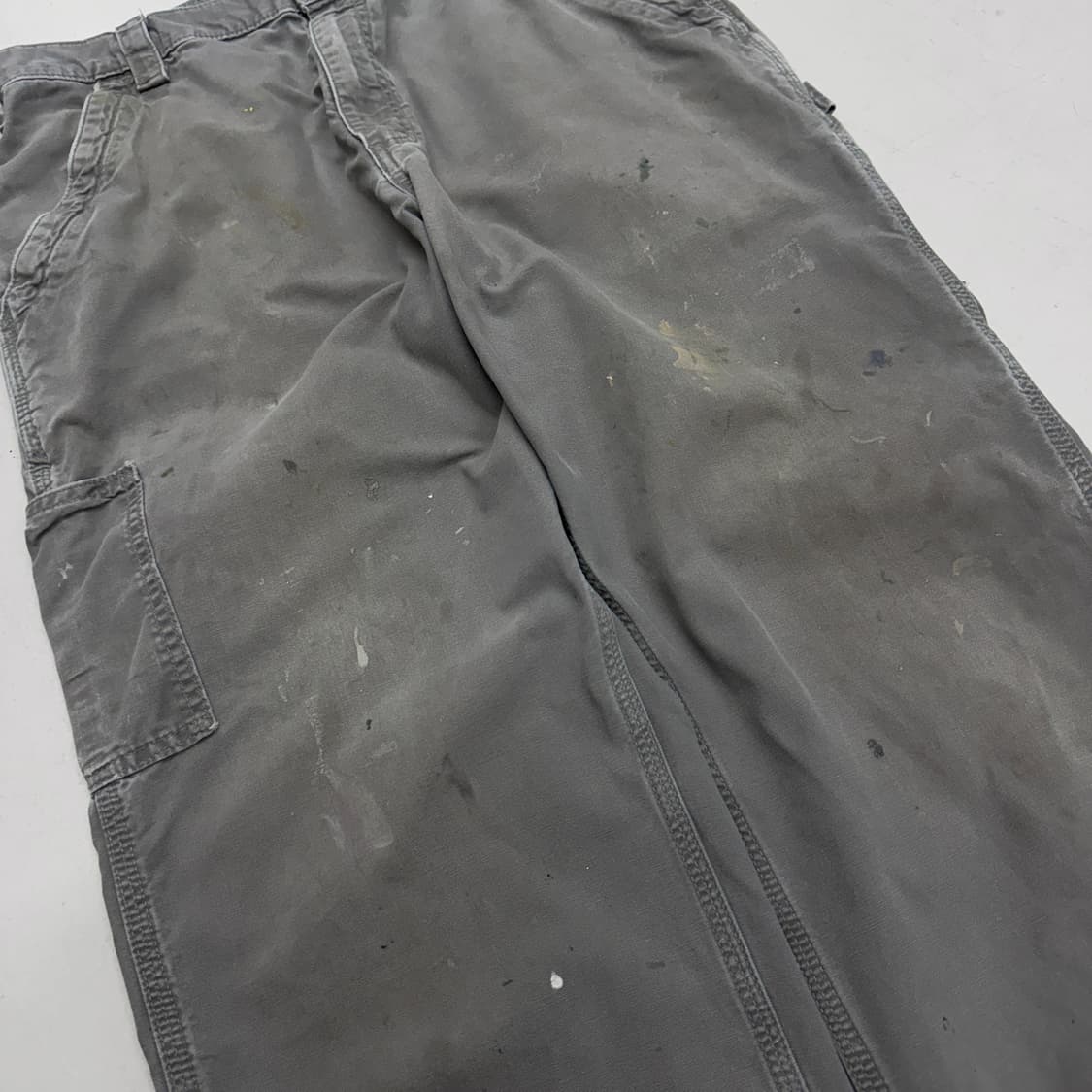 칼하트 OG 가죽패치 카펜터 페이딩 와이드 워크팬츠 상품이미지5