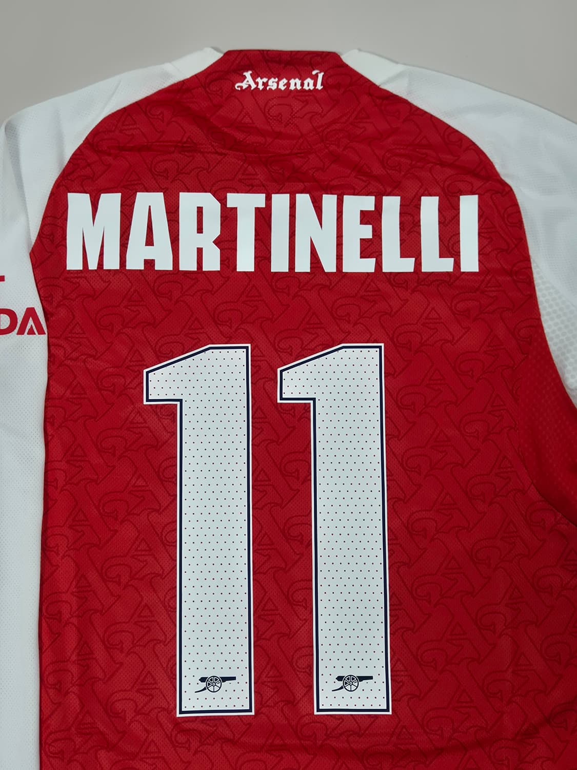 25-26 아스날 홈 11번 마르티넬리 긴팔 유니폼 L사이즈 상품이미지7