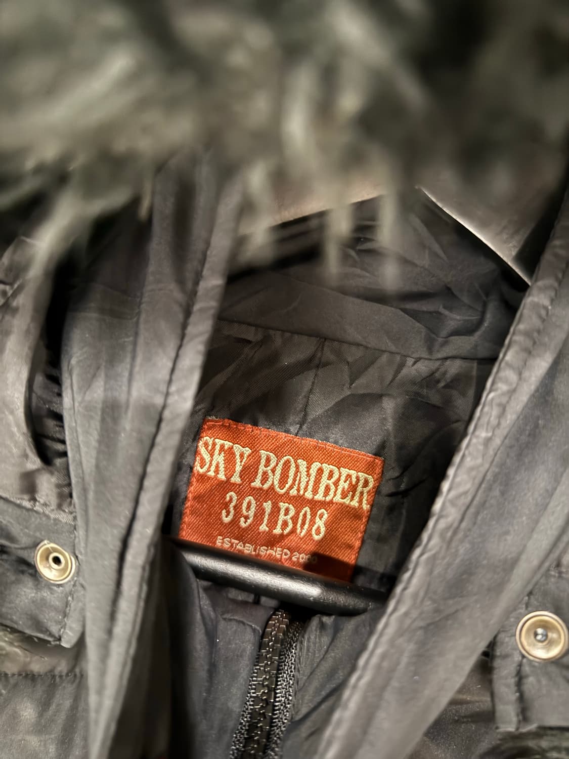 Sky bomber fur trimming crop jumper 상품이미지10