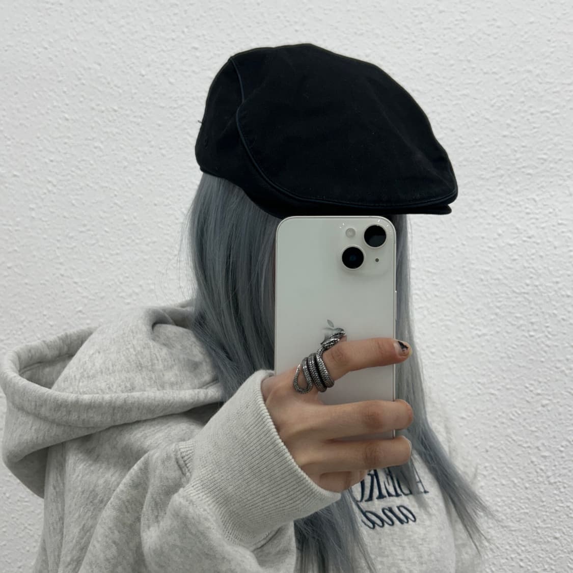 디스이즈네버댓 자수로고 블랙 헌팅캡 상품이미지1