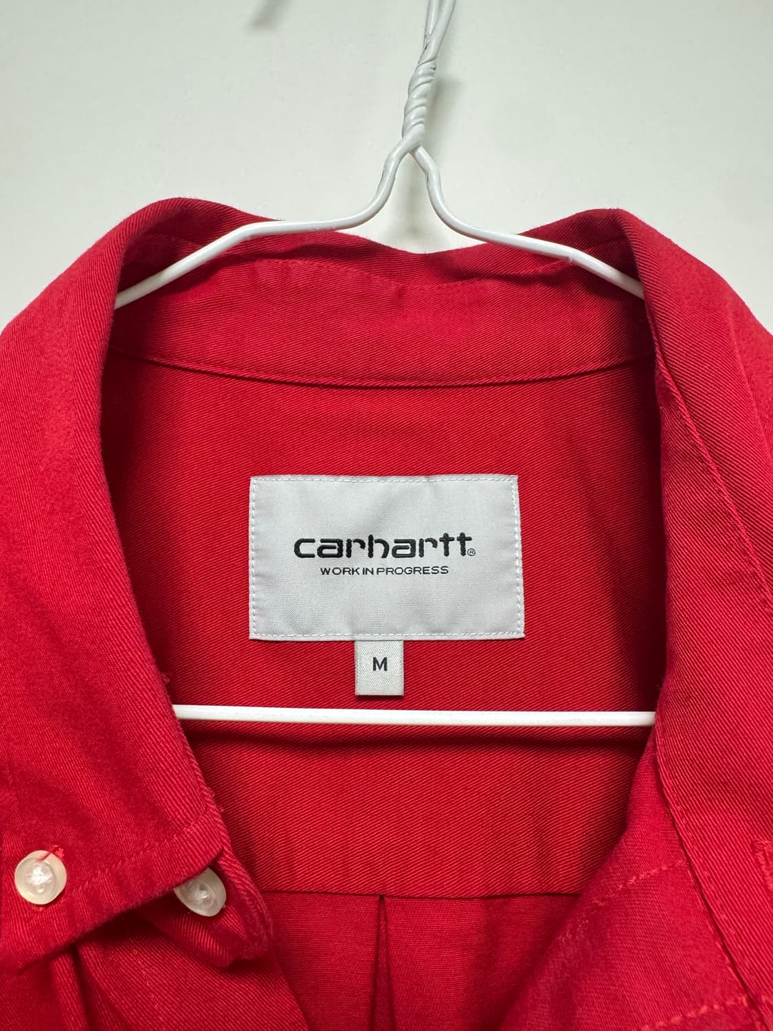 칼하트 WIP 메디슨 셔츠 레드 M  상품이미지3