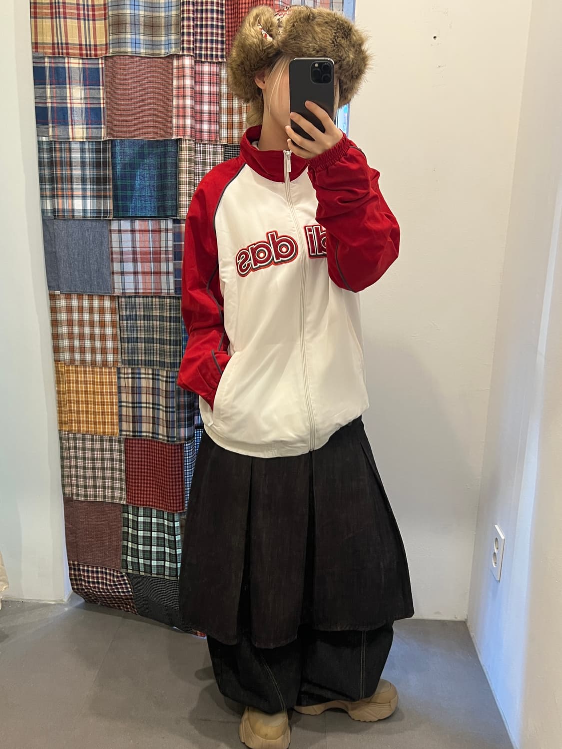 흑청 데님 미디 스커트 상품이미지2