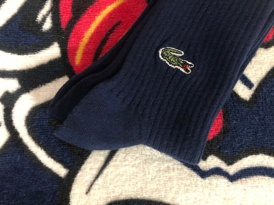라코스테(LACOSTE) 올드양말/골지양말/네이비 상품이미지3