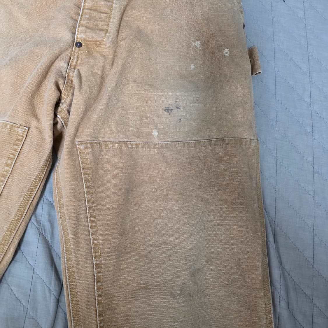 [S] 세인트미카엘 23AW 더블니 워크 팬츠 베이지 상품이미지3