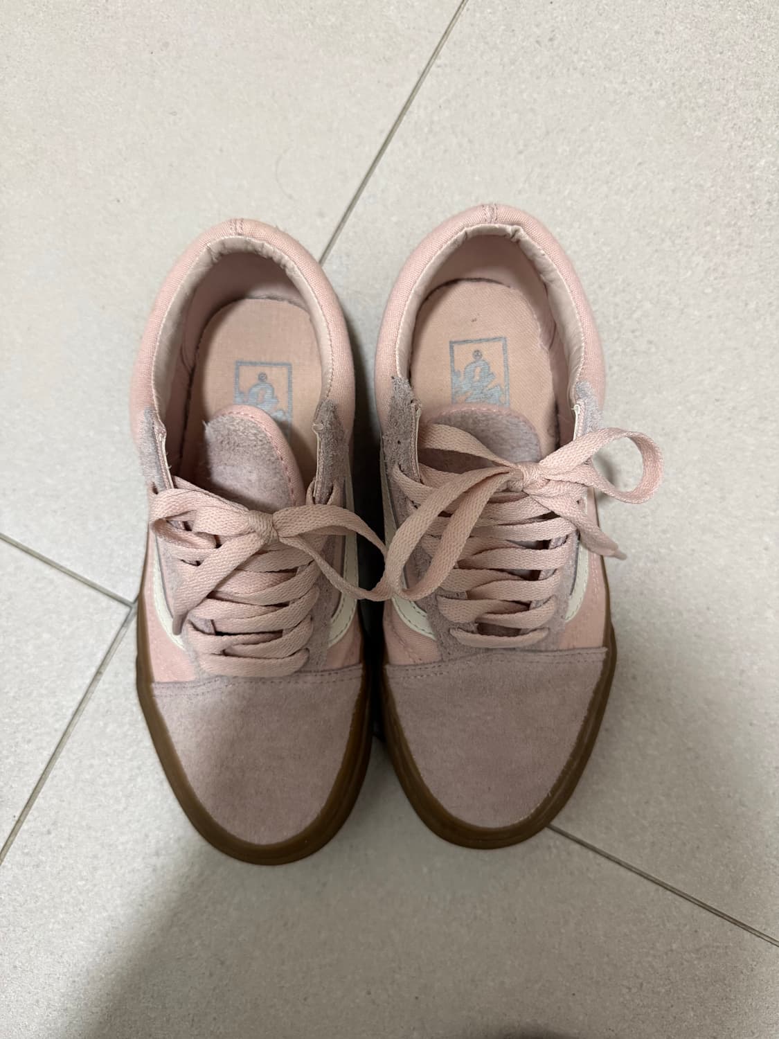 반스 올드스쿨 핑크 스웨이드 225 상품이미지1