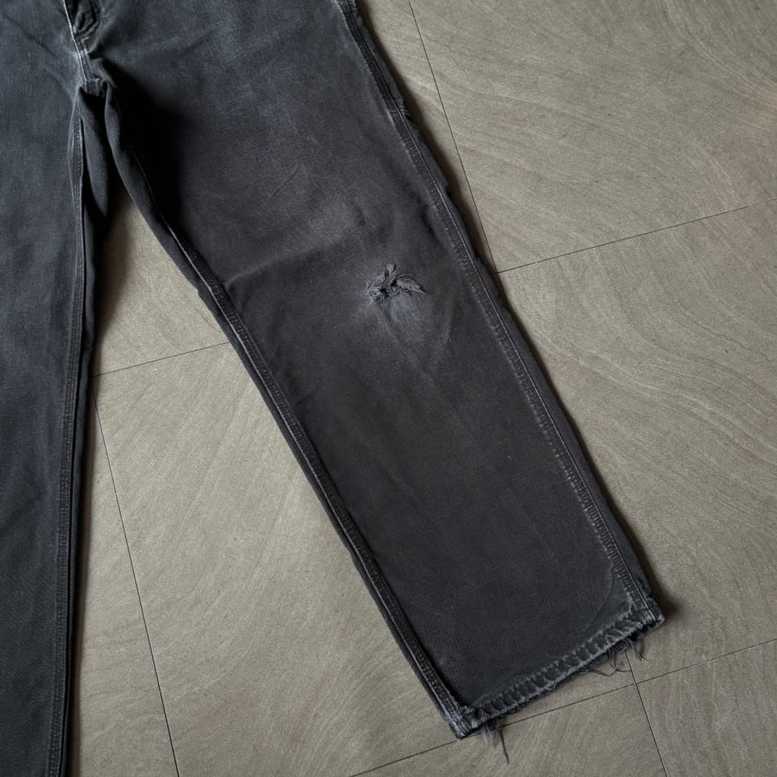 칼하트 정품 오리지널 블랙 싱글니 카펜터 팬츠 상품이미지8