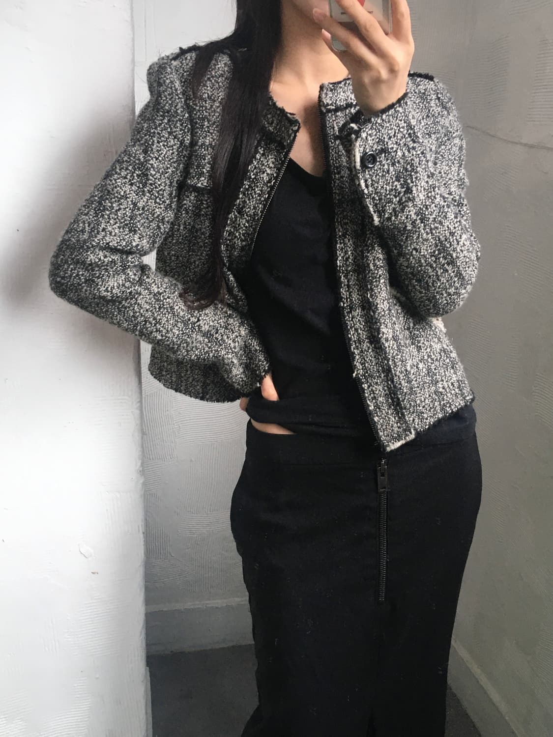 Isabel Marant 이자벨마랑 울 블린드 트위드 집업 상품이미지2