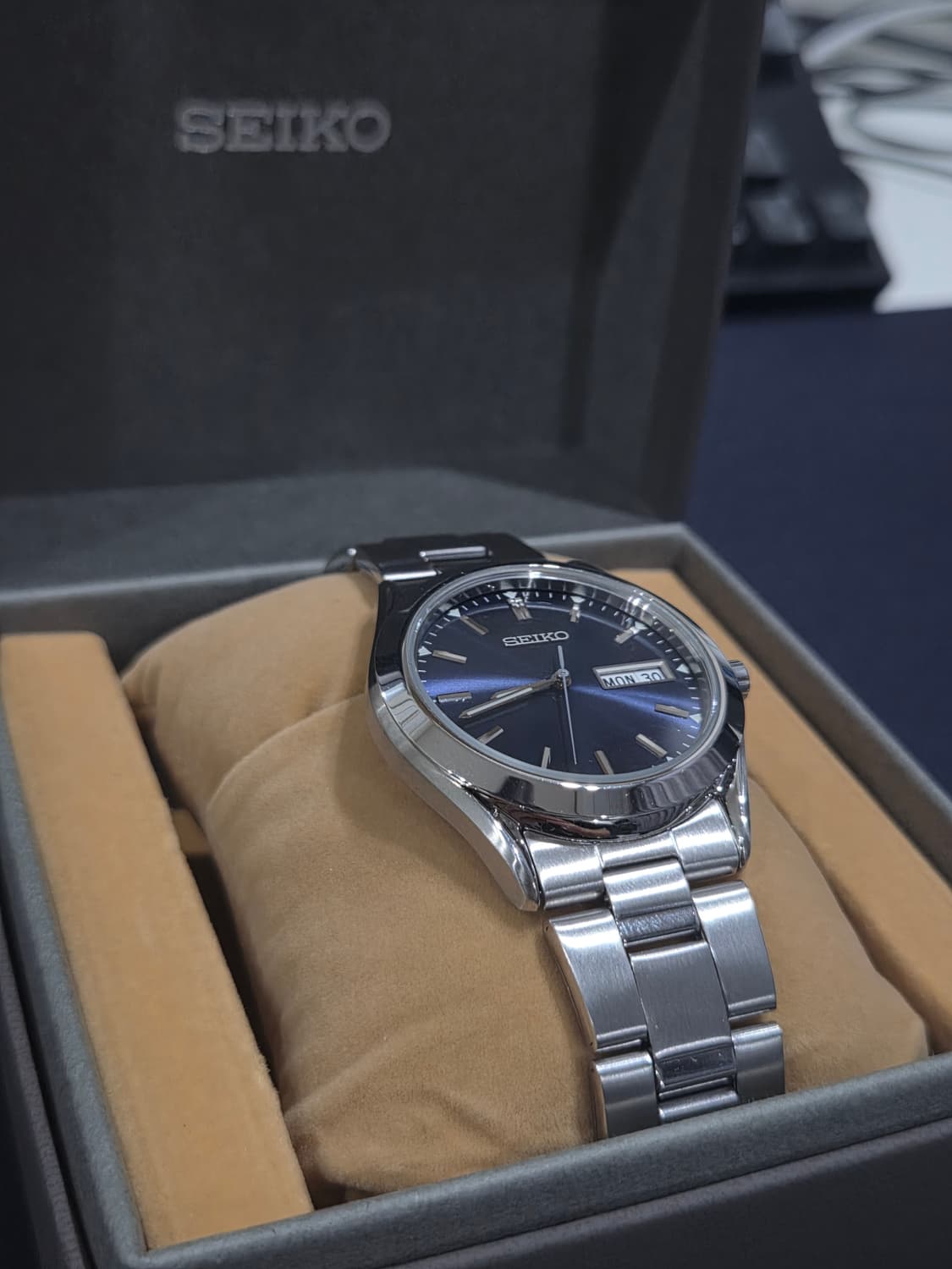 [미사용]SEIKO 세이코 90-00 빈티지 시계 청판 데이데이트 상품이미지2