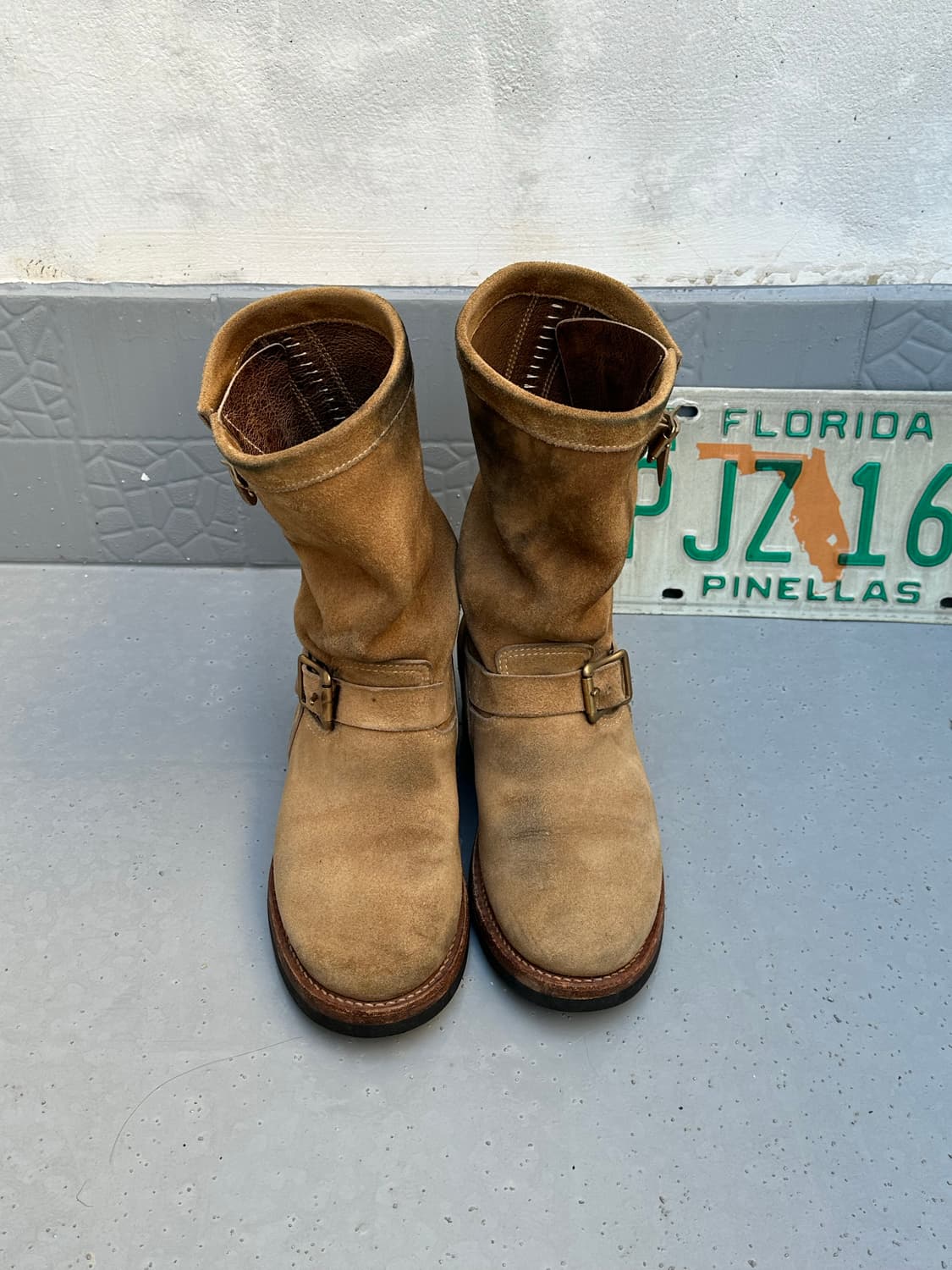 [아르고] •Kudu Suede Engineer Boots 상품이미지2