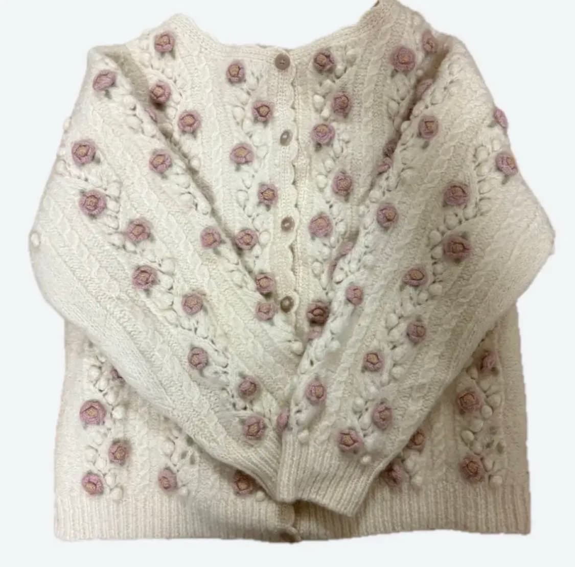모리걸 꽃자수 빈티지 가디건 상품이미지1