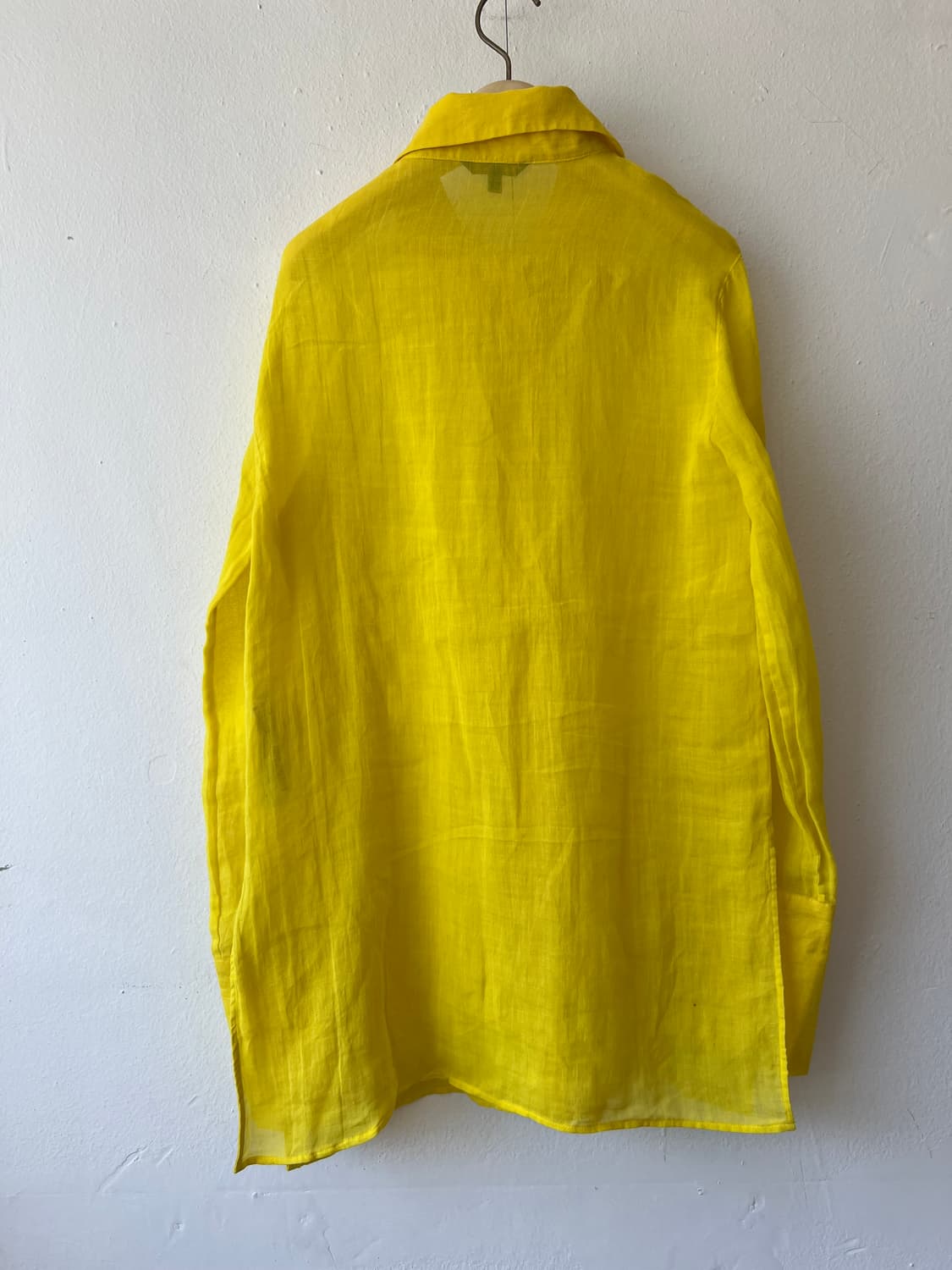 마시모두띠 여성 옐로우 린넨셔츠 긴팔셔츠 상품이미지3