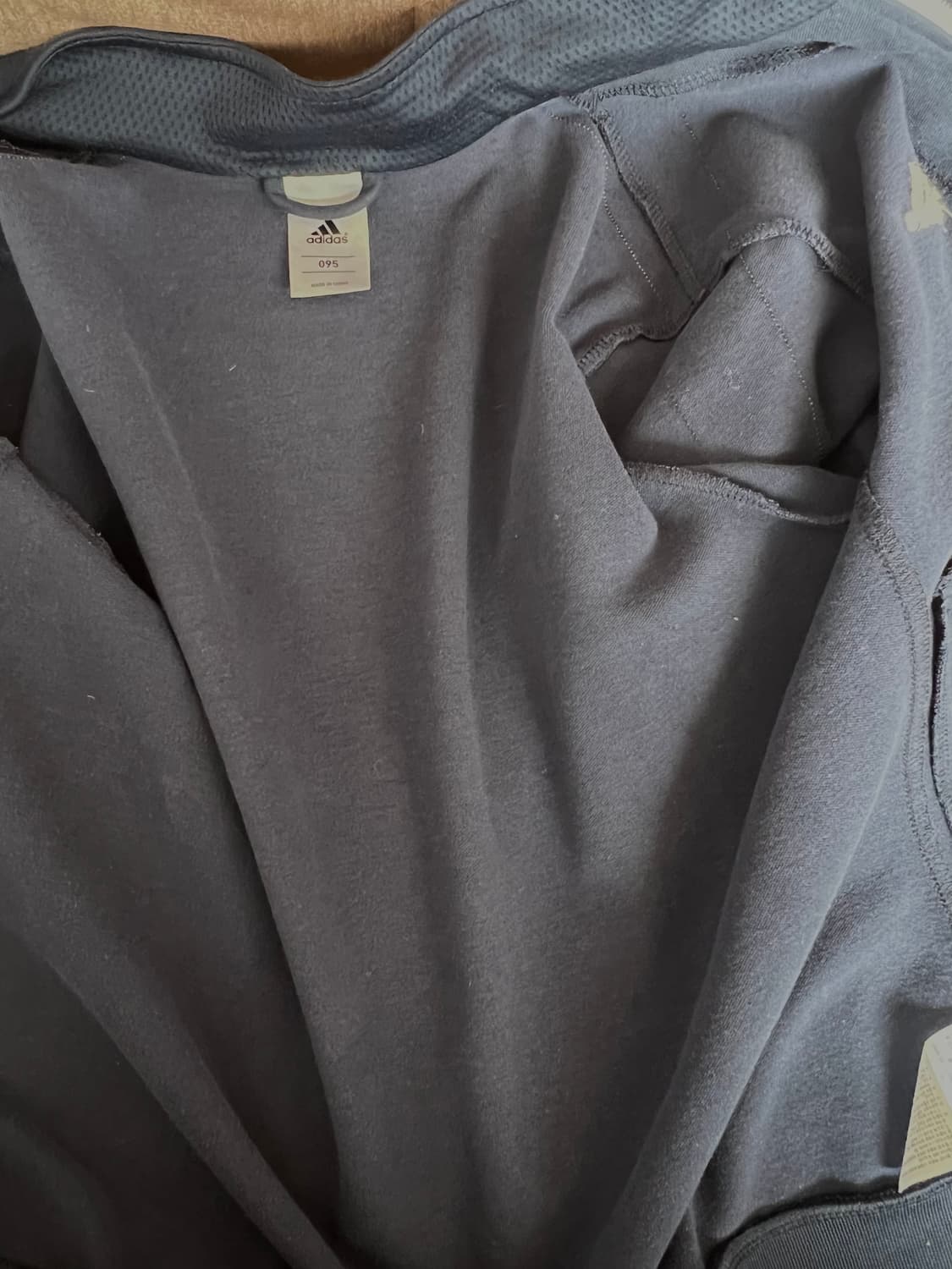 아디다스 여성 네이비 삼선트랙탑 저지집업점퍼 상품이미지5